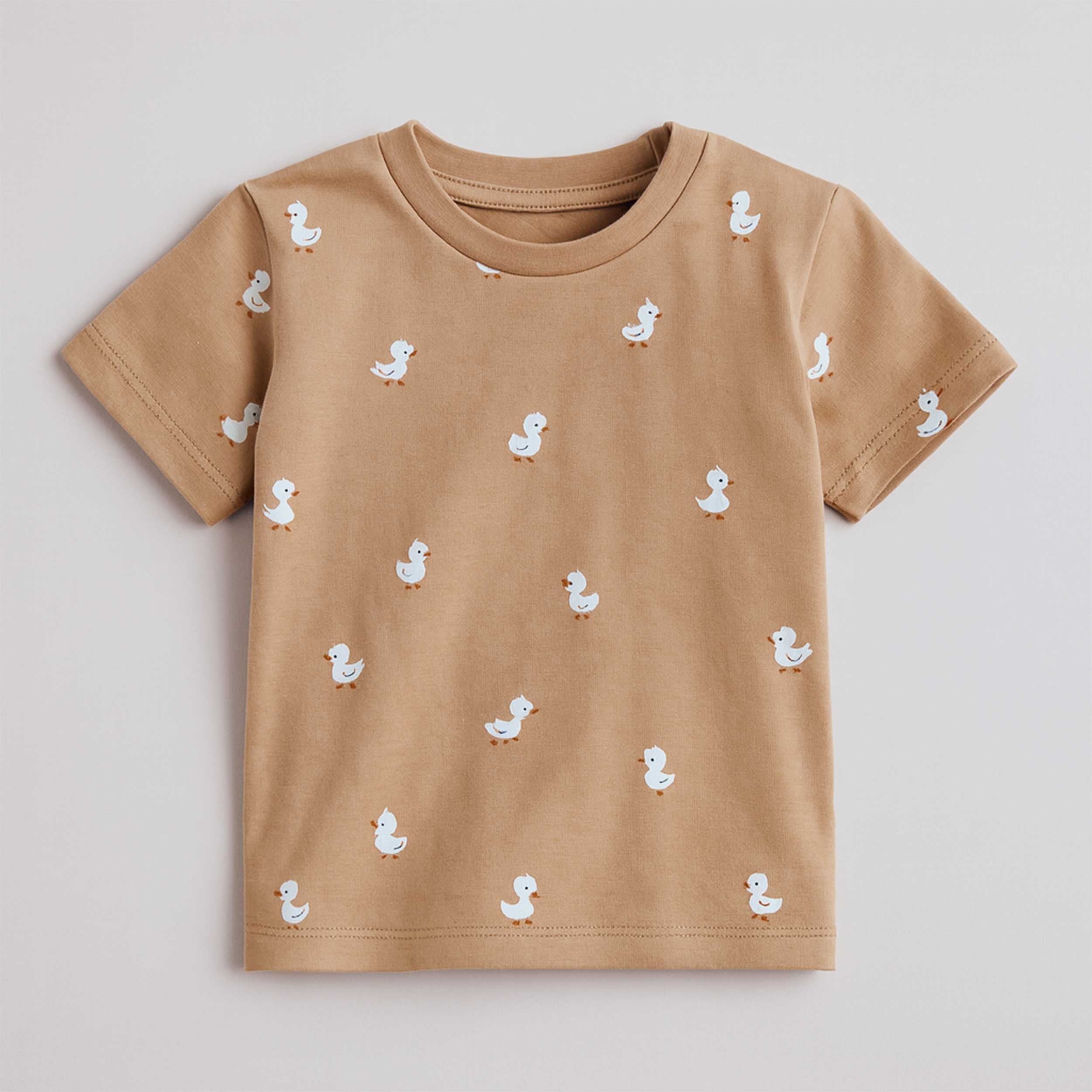 Cotton Jersey with Donald Duck Pattern Image