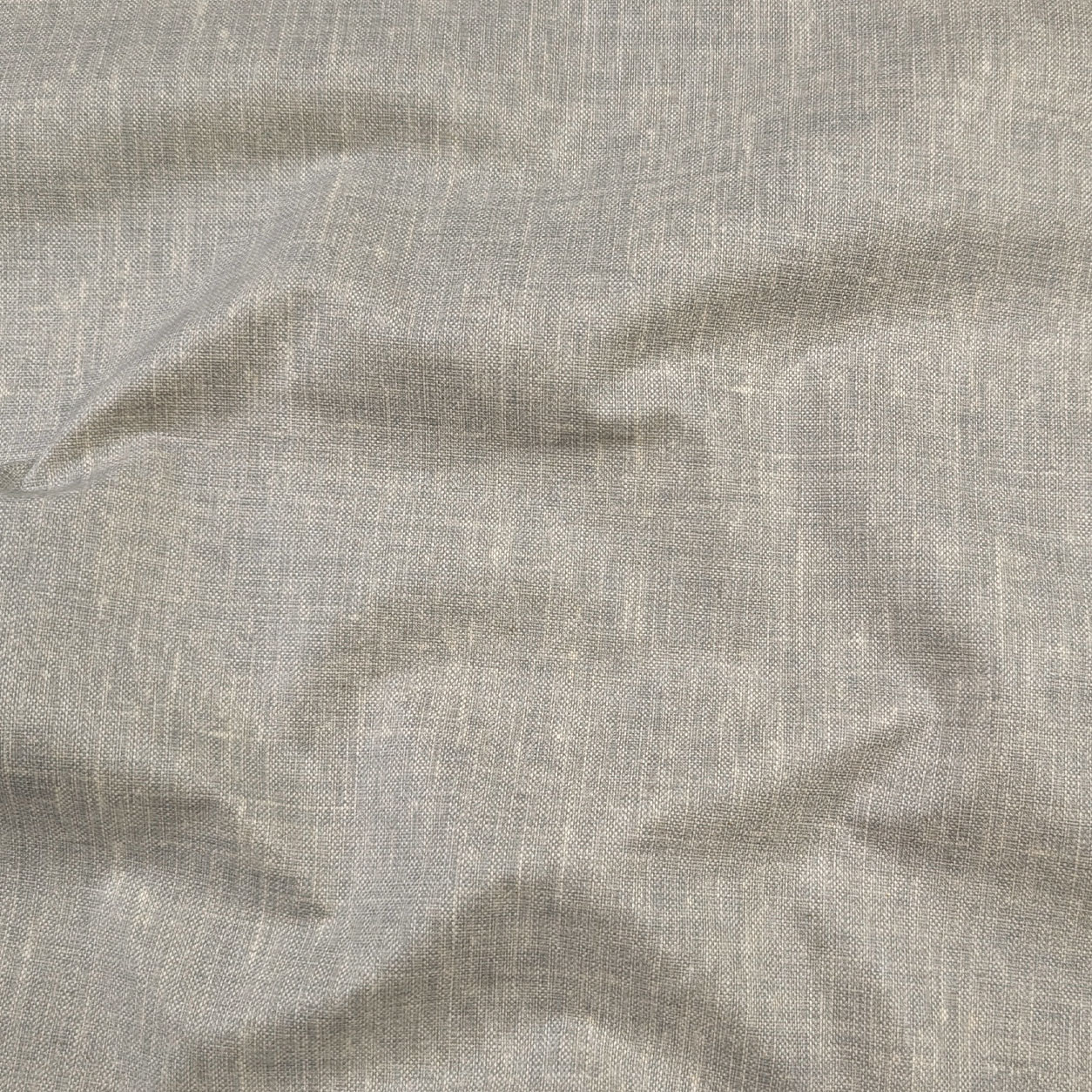 Light Grey Mixed Linen Resin Tablecloth Fabric Image