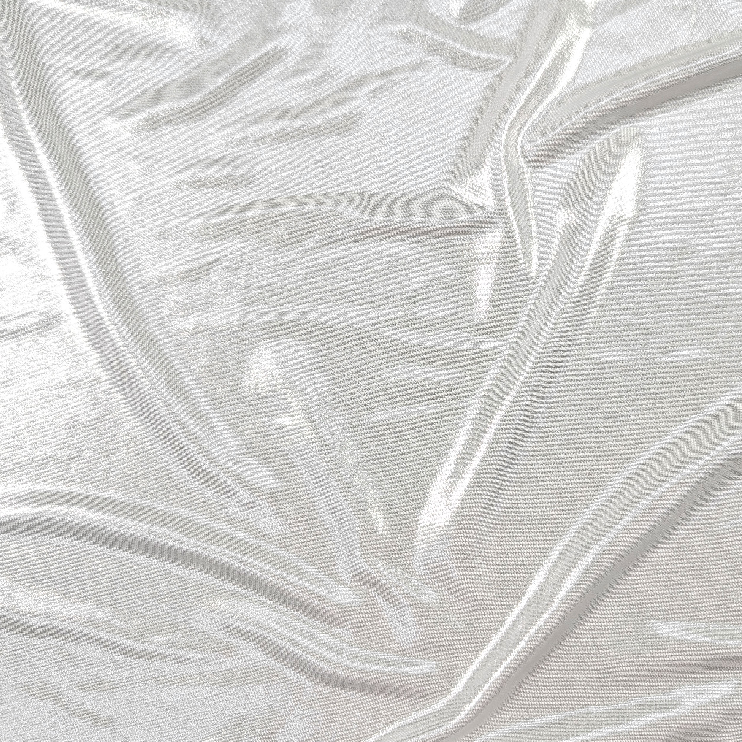 White Metallic Jersey Image