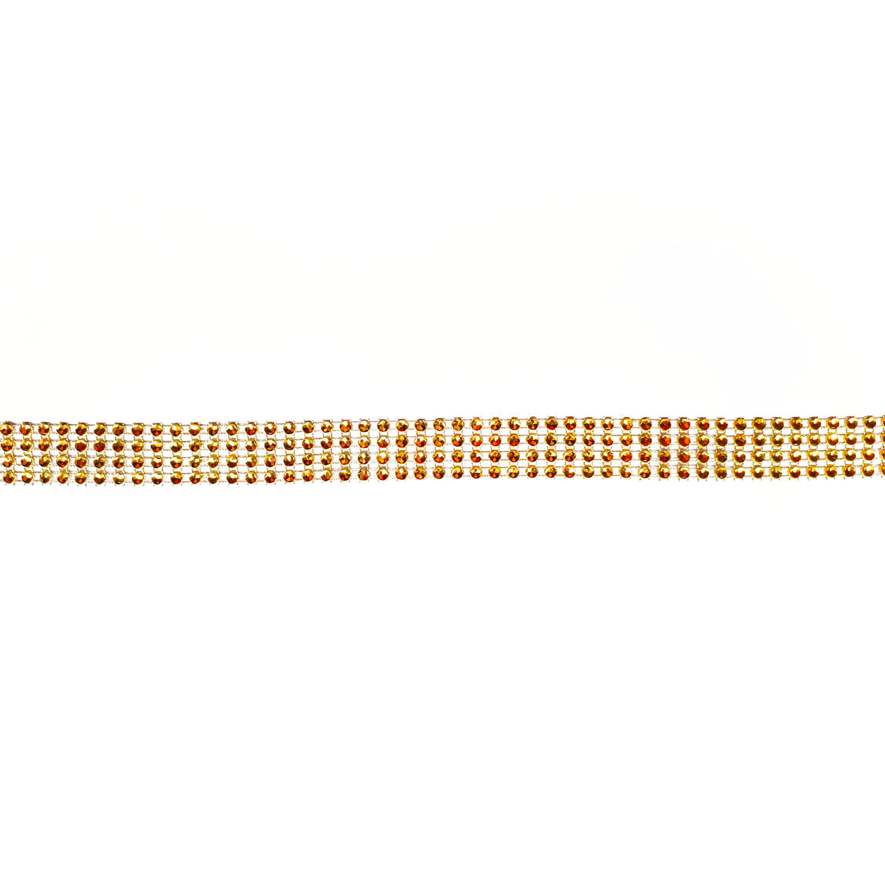 Passementerie en strass agate d'or
