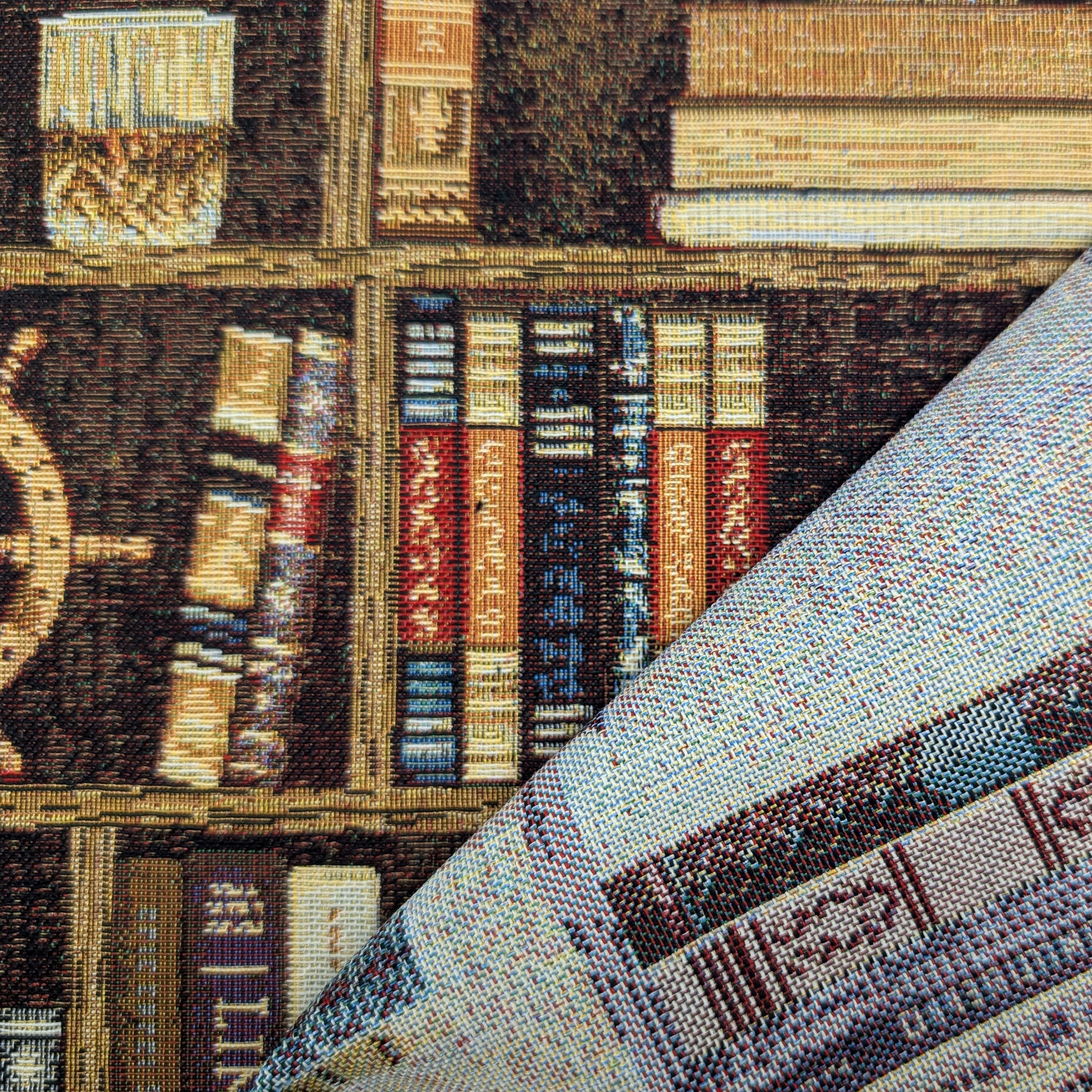 Cutout Fabric Gobelin Bookcase Marina 100x140 cm Image