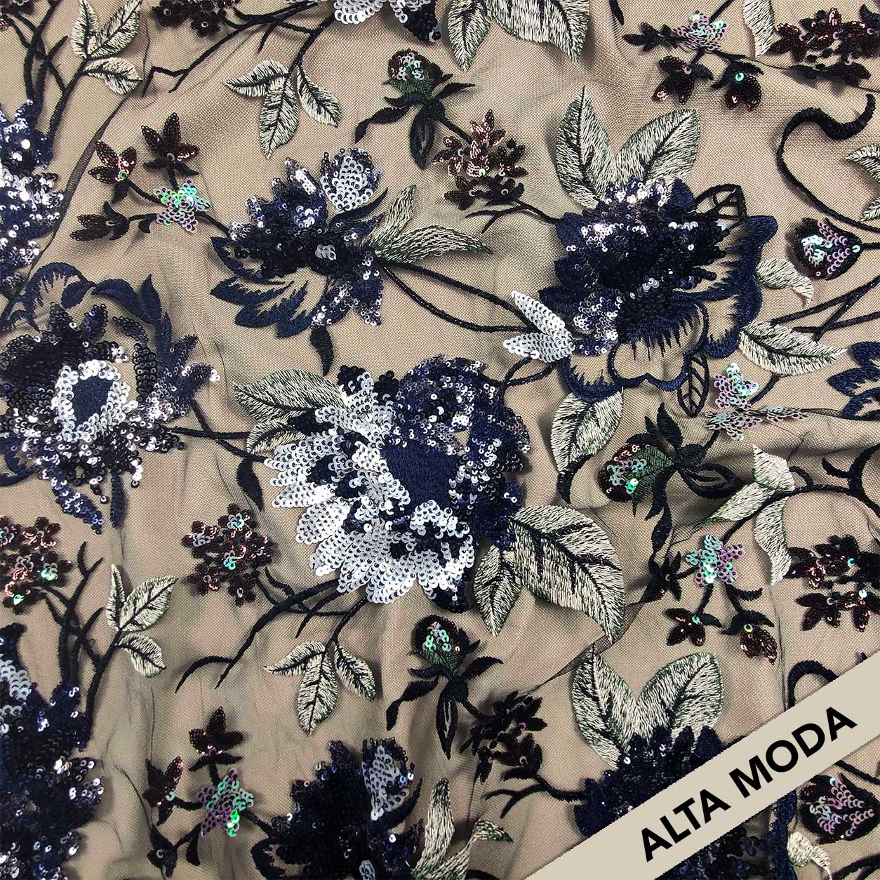 Lace High Fashion Flowers Sequins