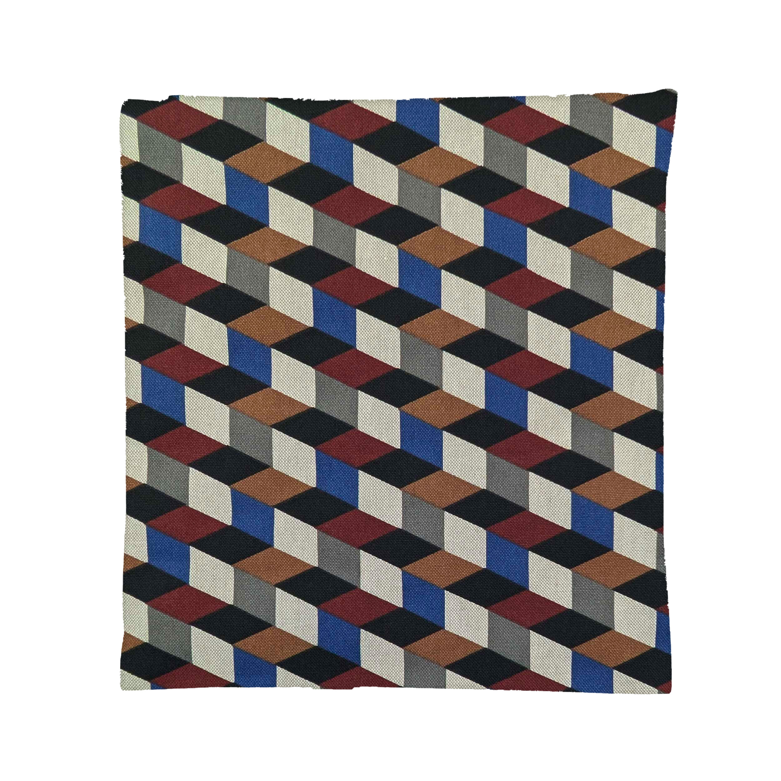 Illusion Cubes Cushion Pillowcase Cool Tones Image