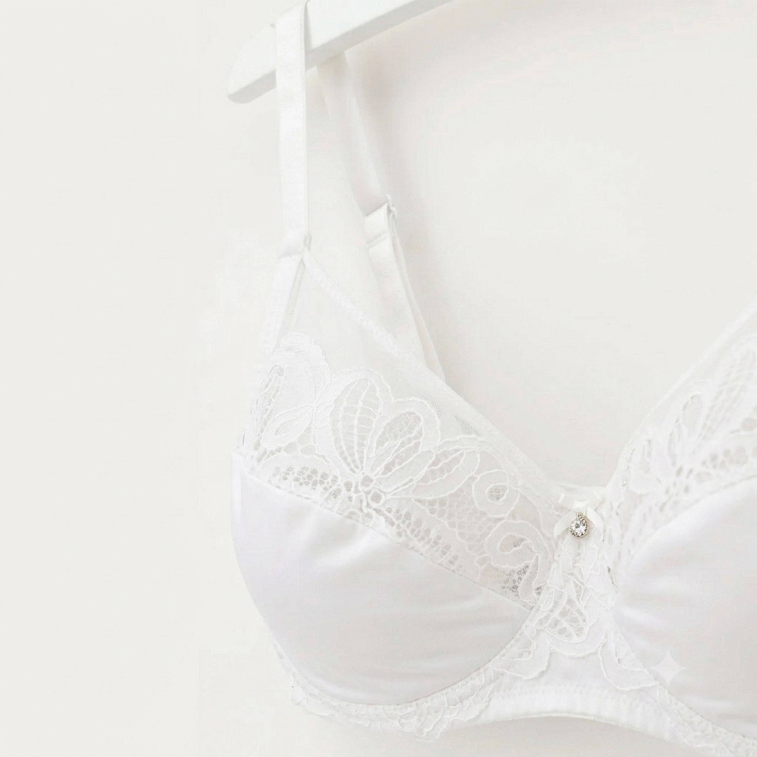 Lepel Wire-Free Lace Bra – Allure White Image