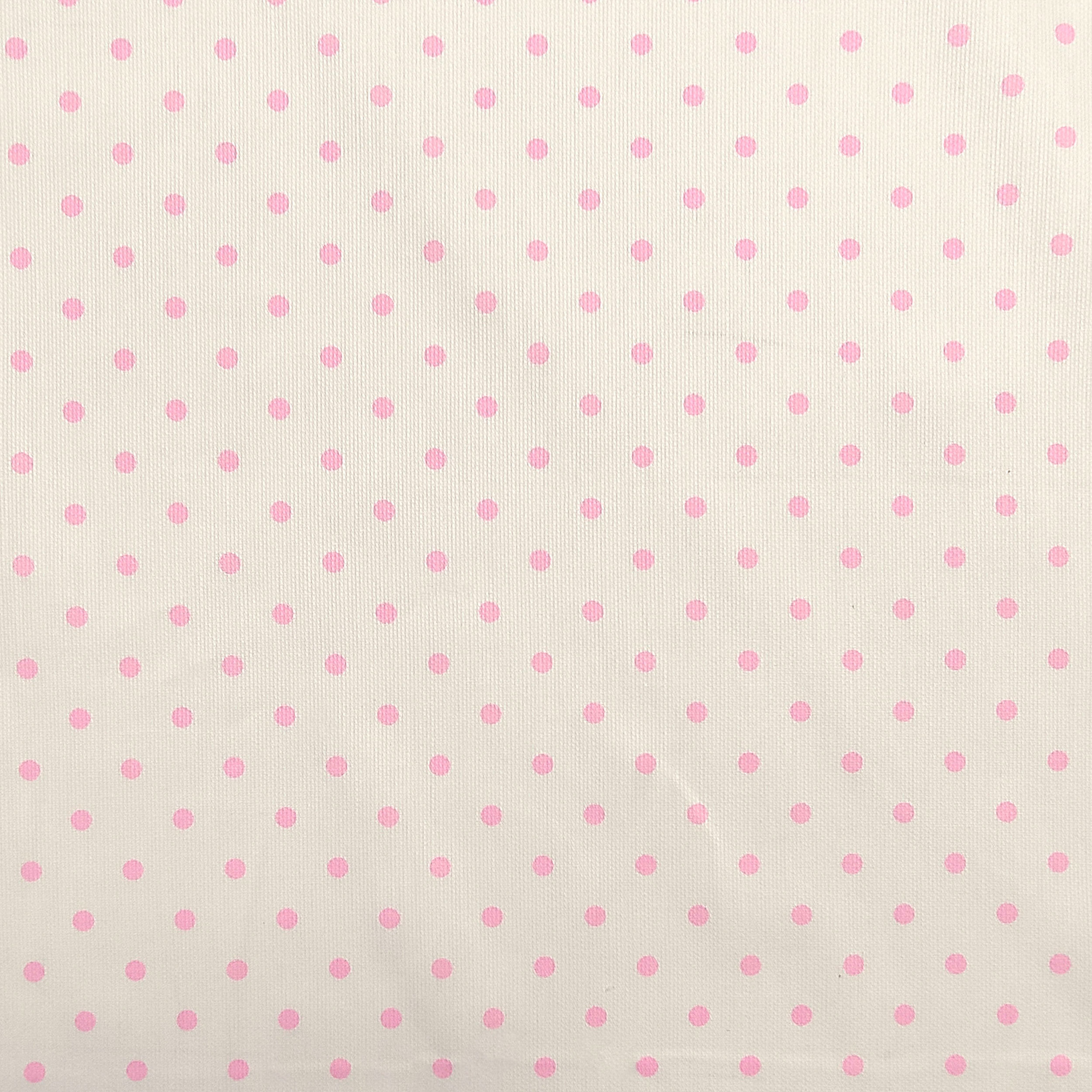 Baumwoll-Piquet-Stoff mit rosa Tupfen