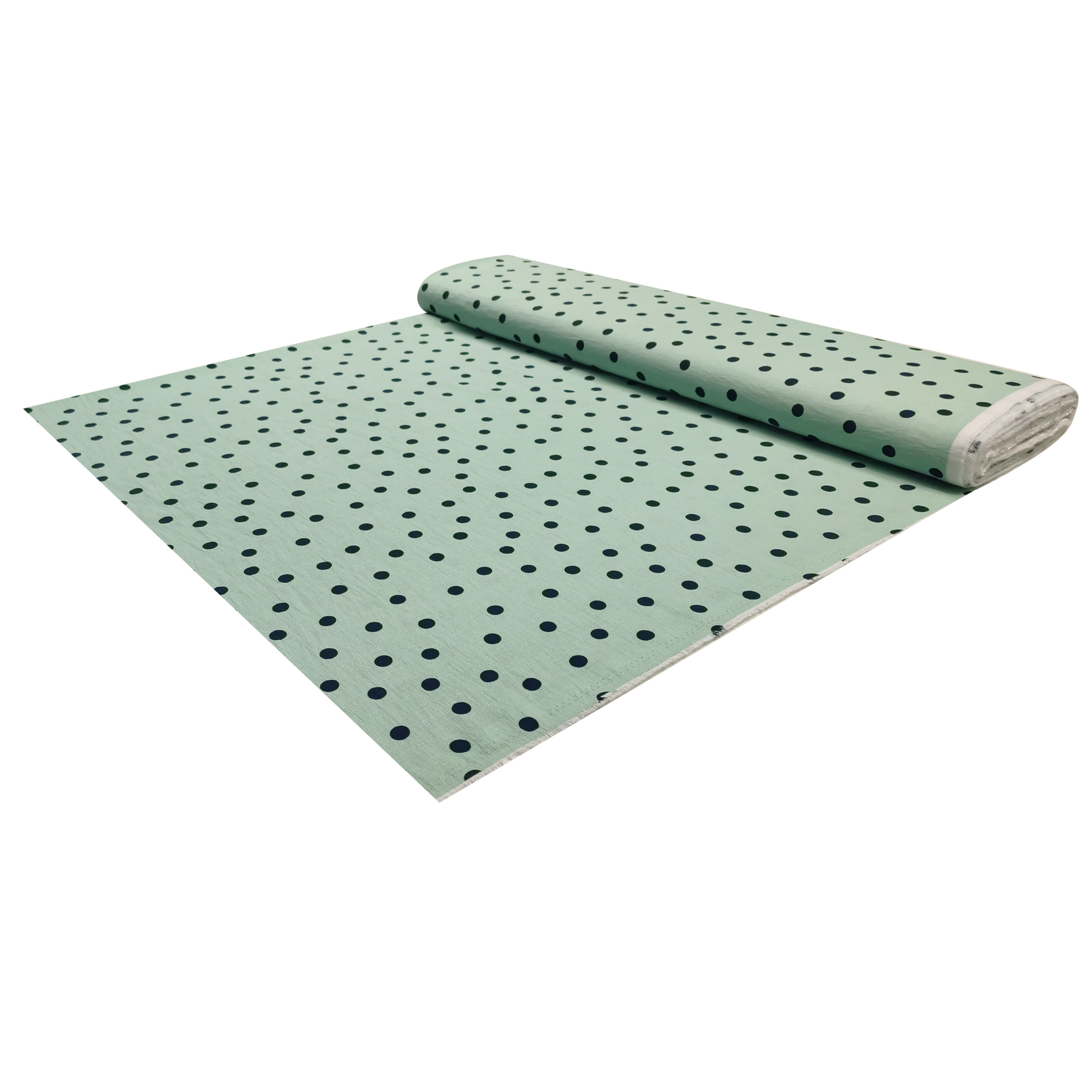 Dressmaking Viscose Crepe Polka Dot - Mint 