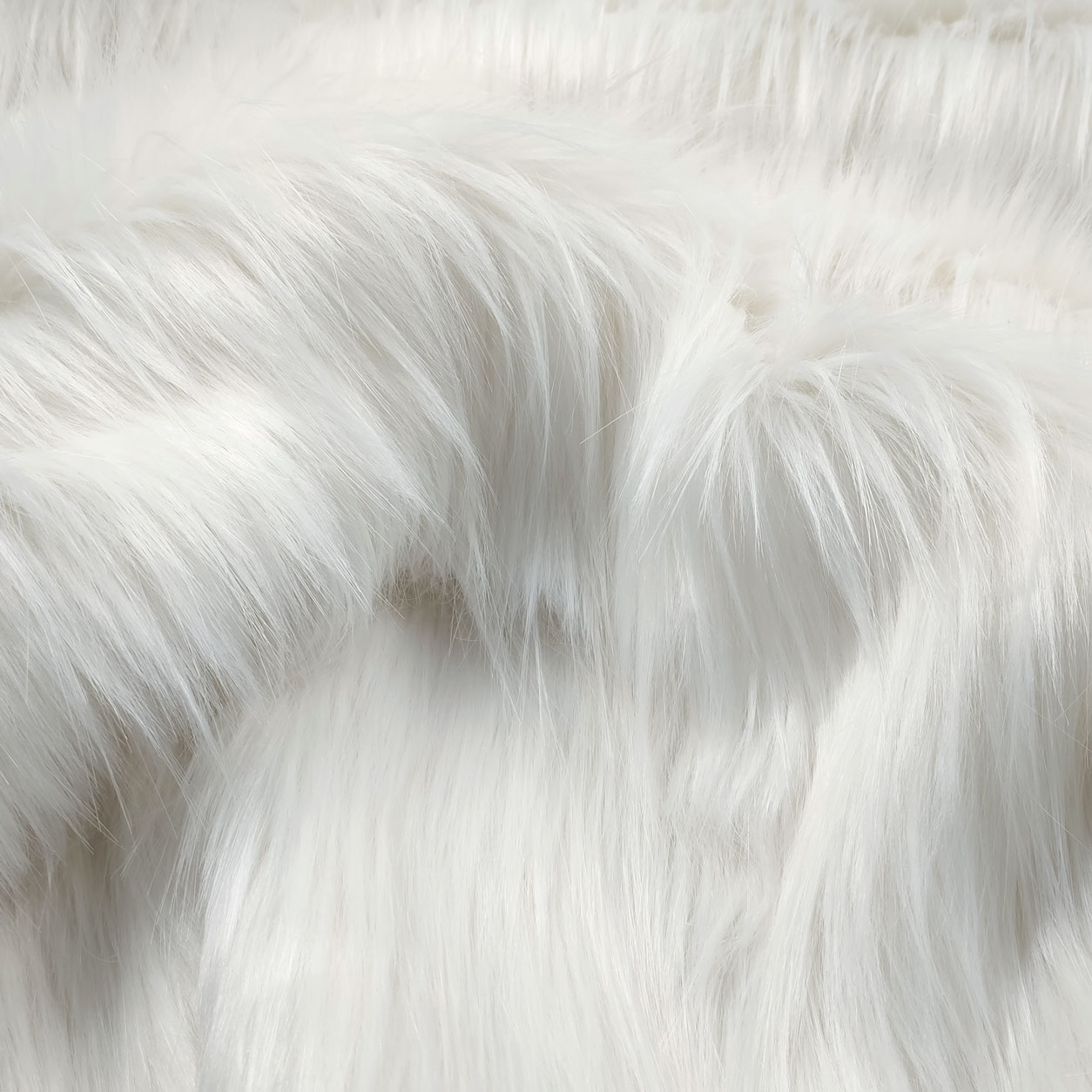 Long Coat Soft White Fabric