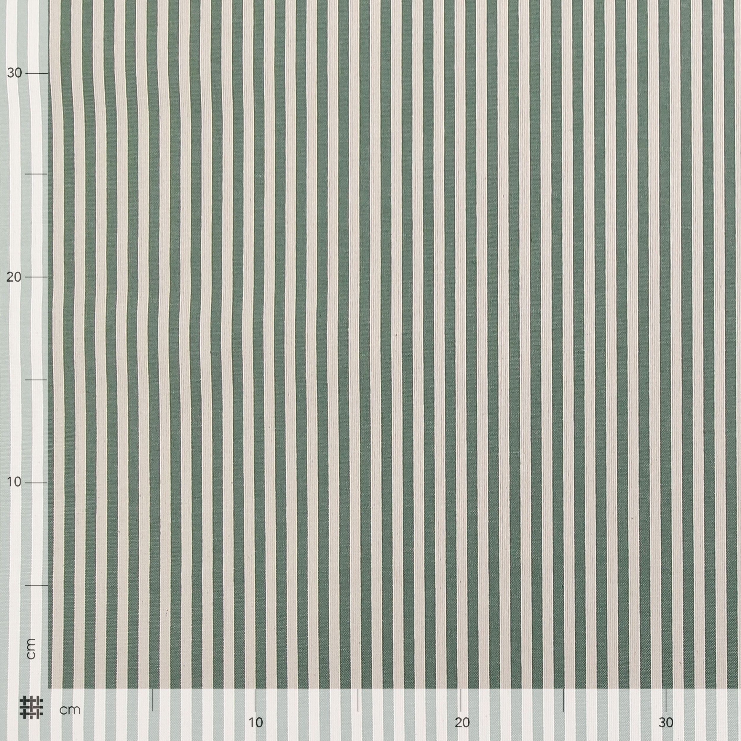 Pure Cotton Striped Tablecloth Fabric Image