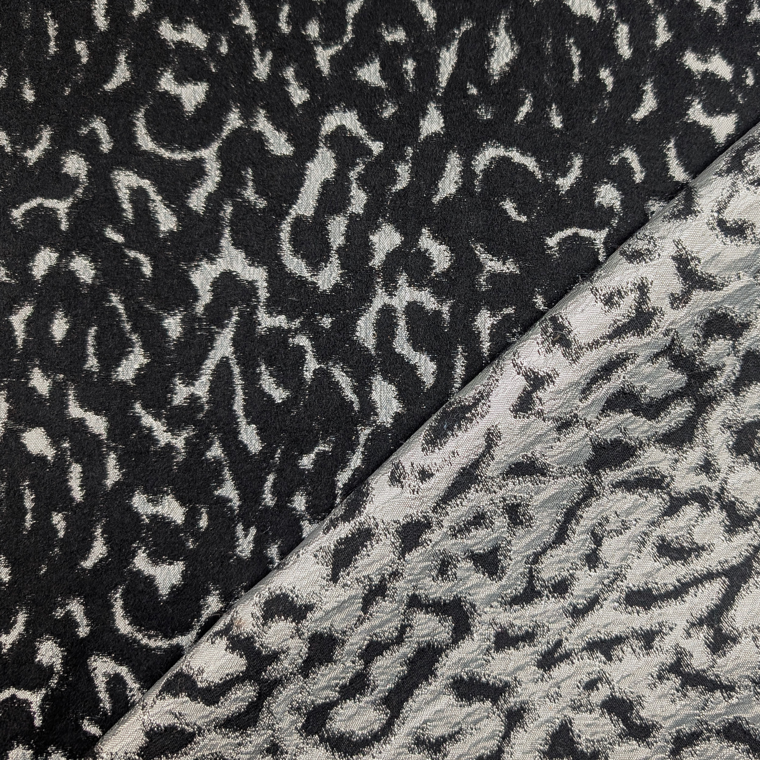 Brocade Abstract Fantasy Grey and Black Image