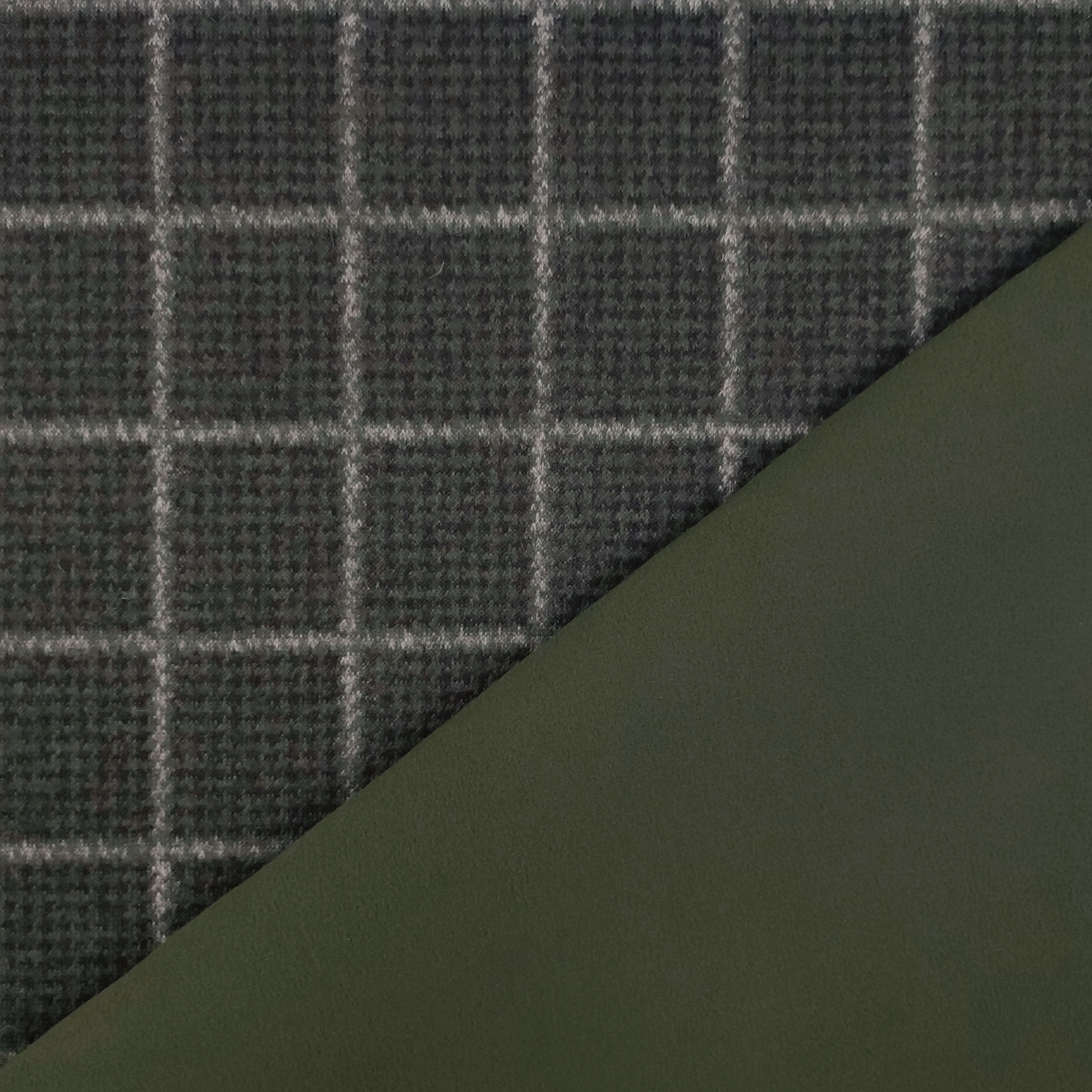 TigerTie Cravatta di design sottile in seta, verde, antracite