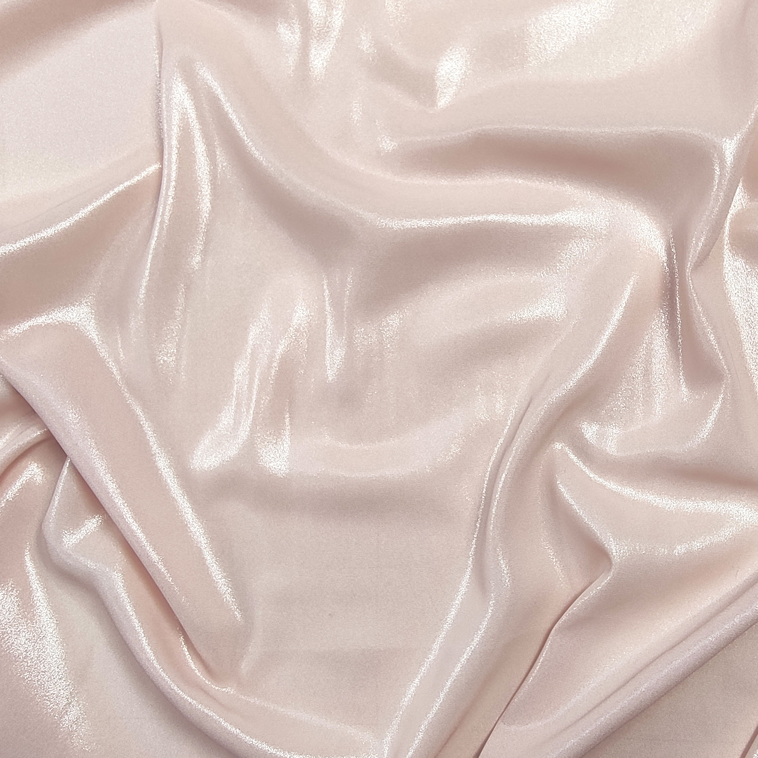 Georgette laminée rose