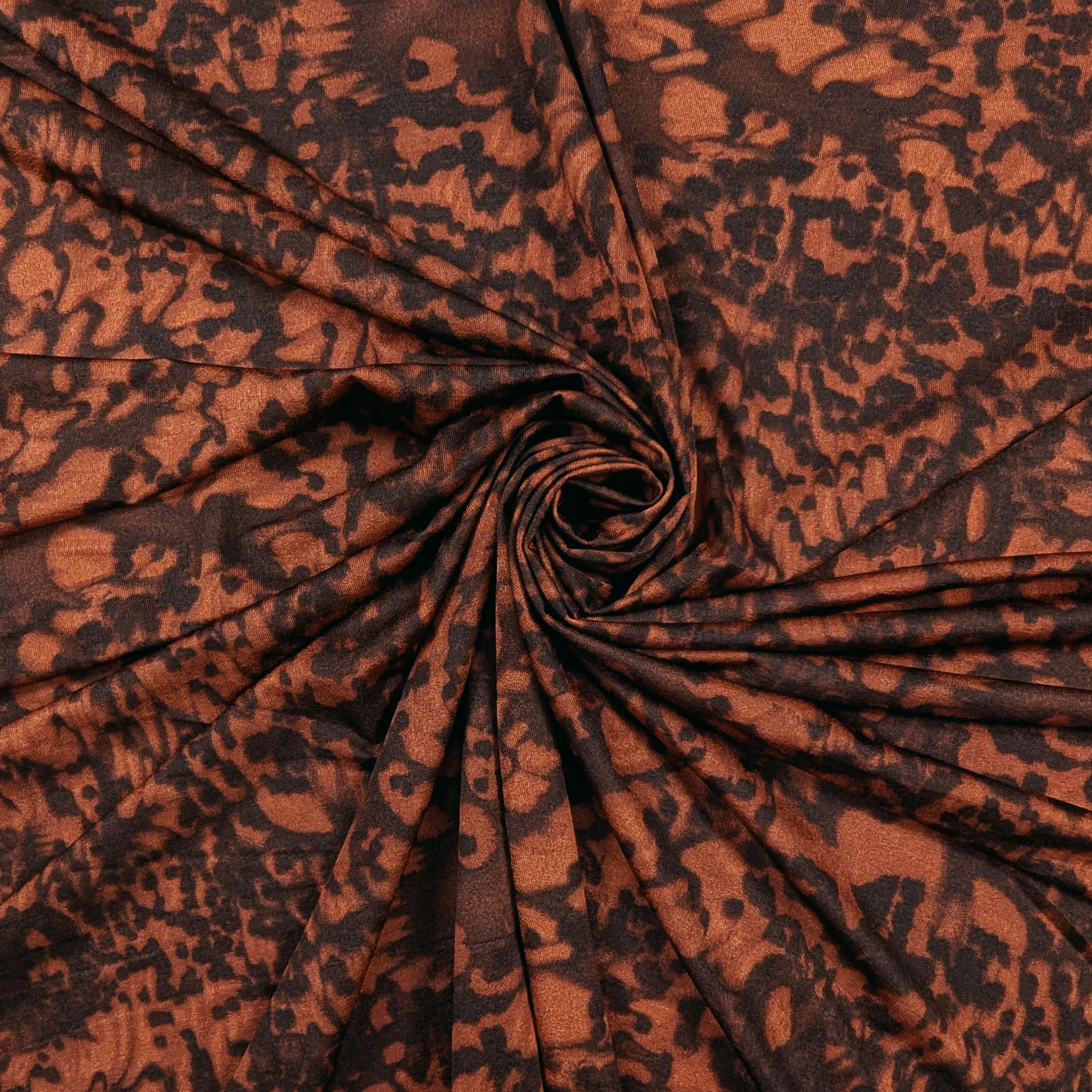 Jersey de viscose Soie Rouille Fantaisie