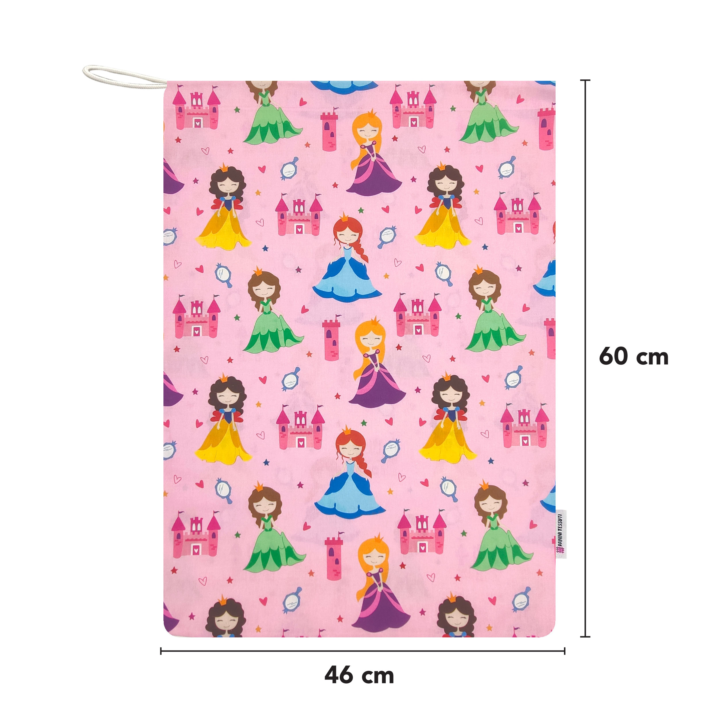 Sac à langer Princesses Fond rose