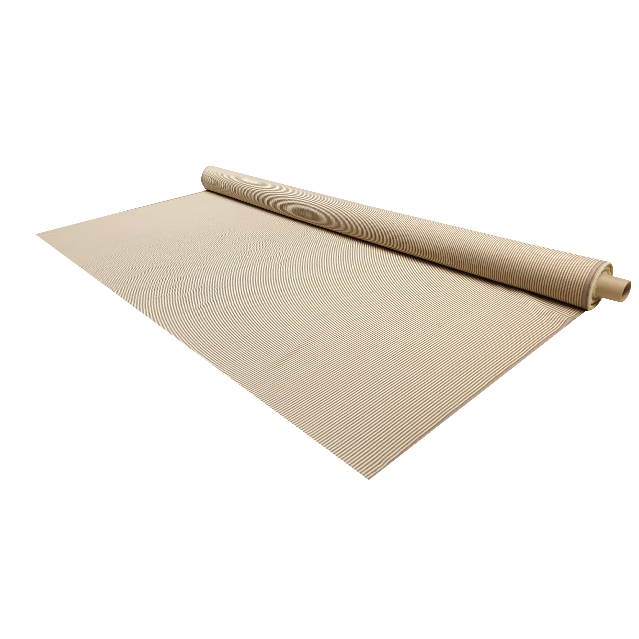 Elasticised Fabric Beige and Cream Stripes