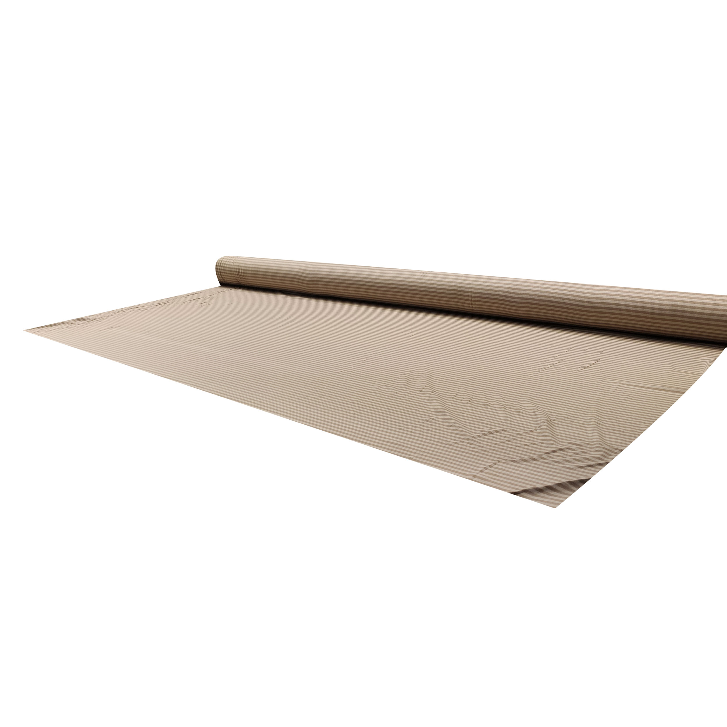 Kamel und Beige gestreifter Jersey