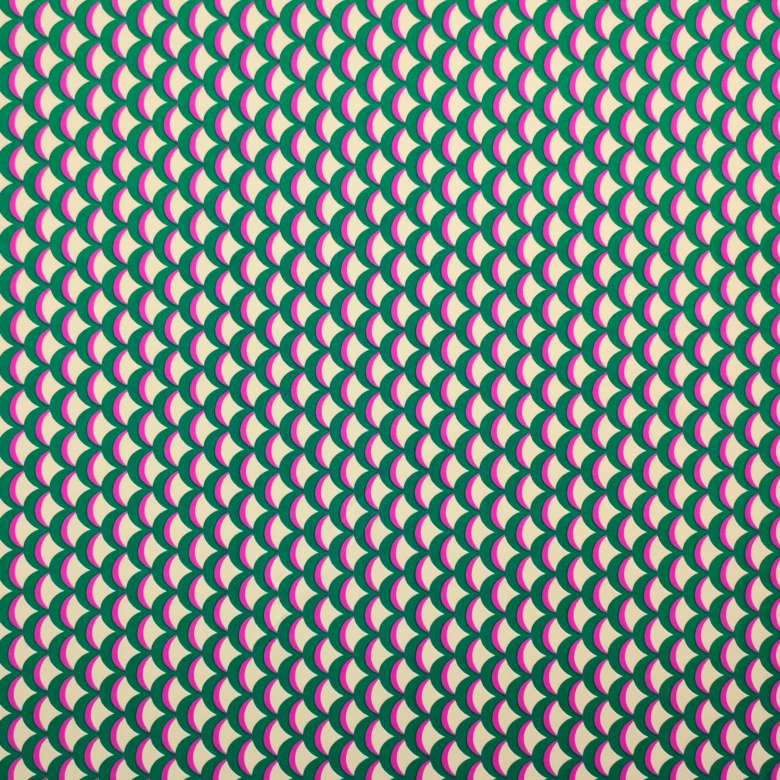 Viscose Silk Jersey Abstract Motifs Cream Green