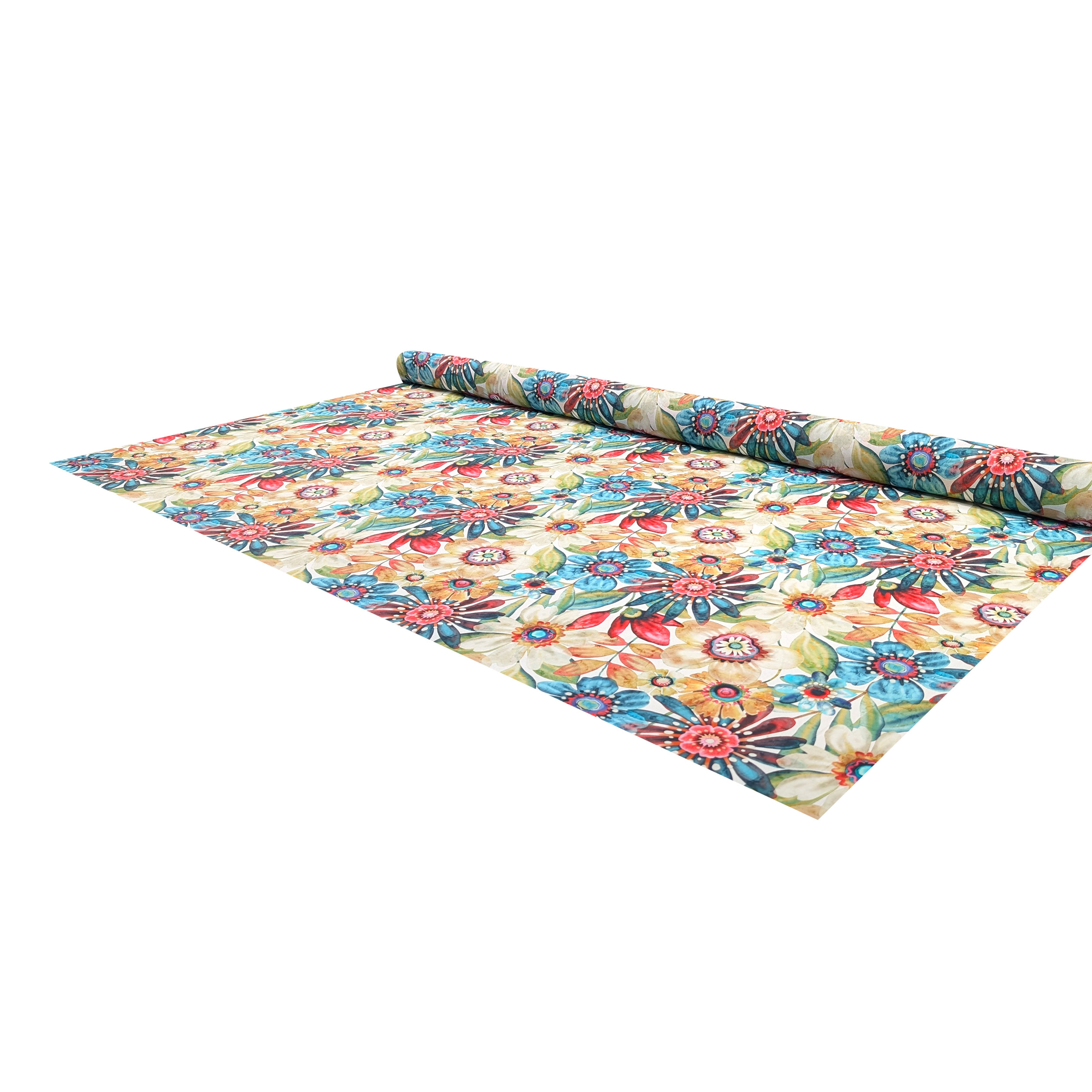 Cotton Multicolour Flowers Image