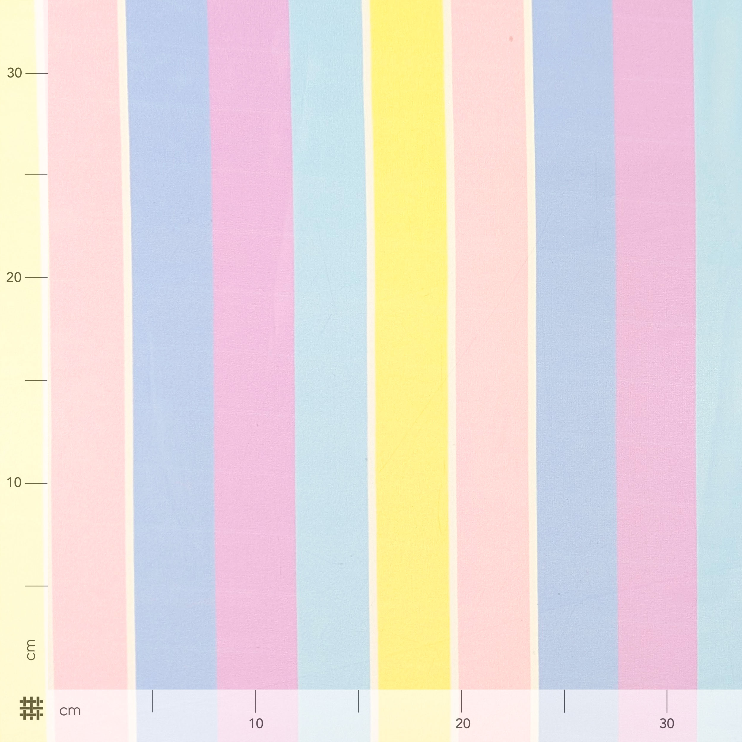 Yellow Pink and Blue Striped Chiffon Image