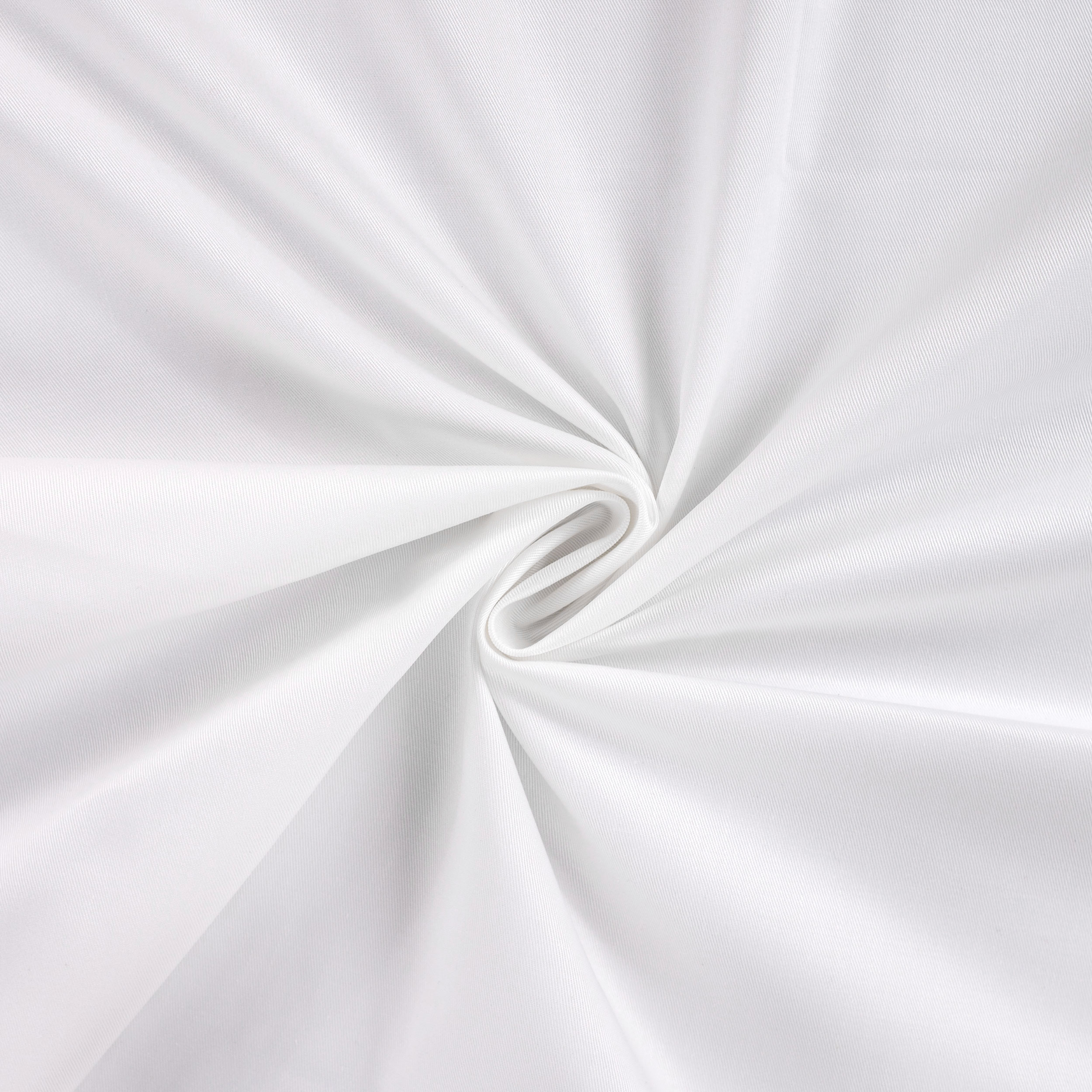 White Cotton Twill Fabric Remnant, 150x145 cm Image