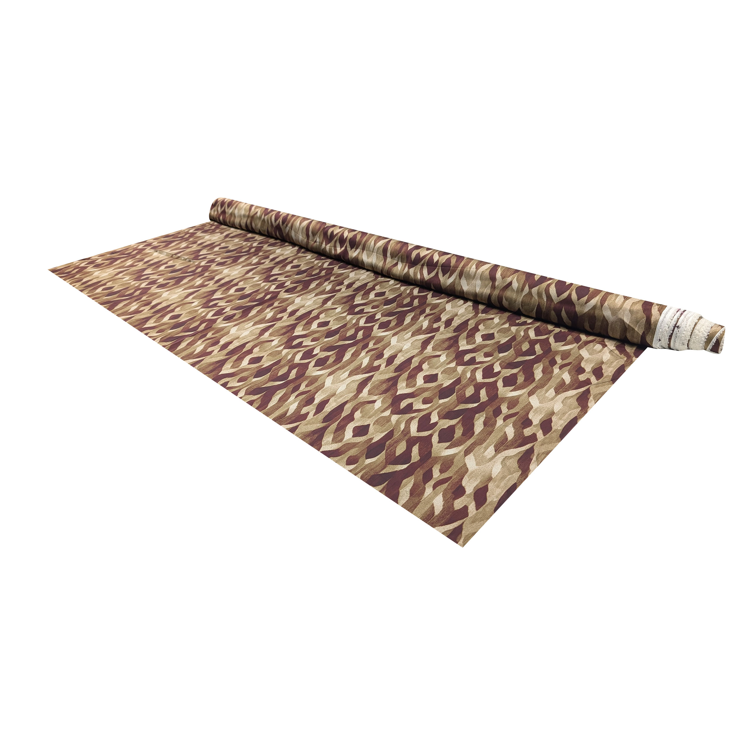 Satin Duchesse Abstract Fantasy Beige Image