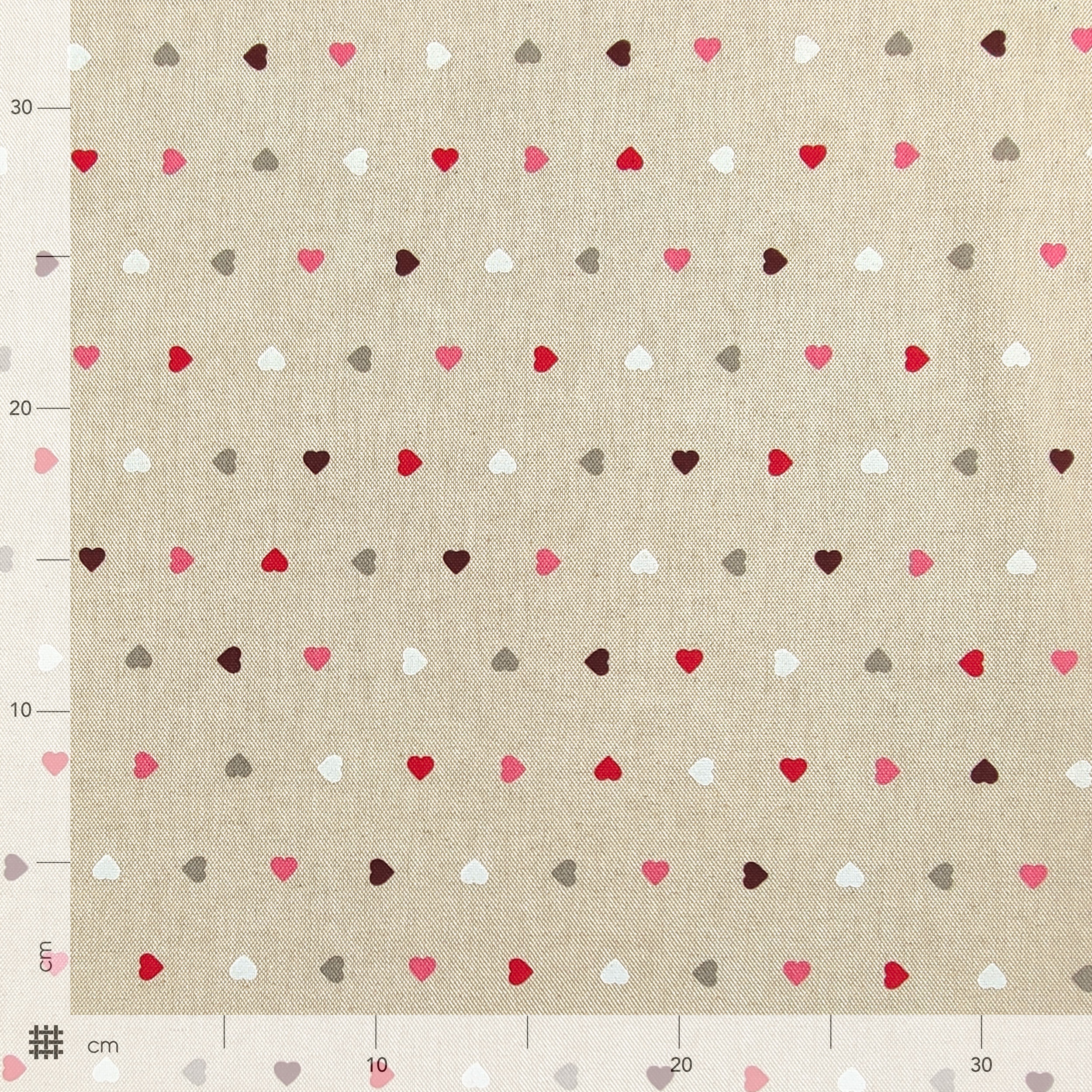 Panama Cuoricini Red and Pink Tones