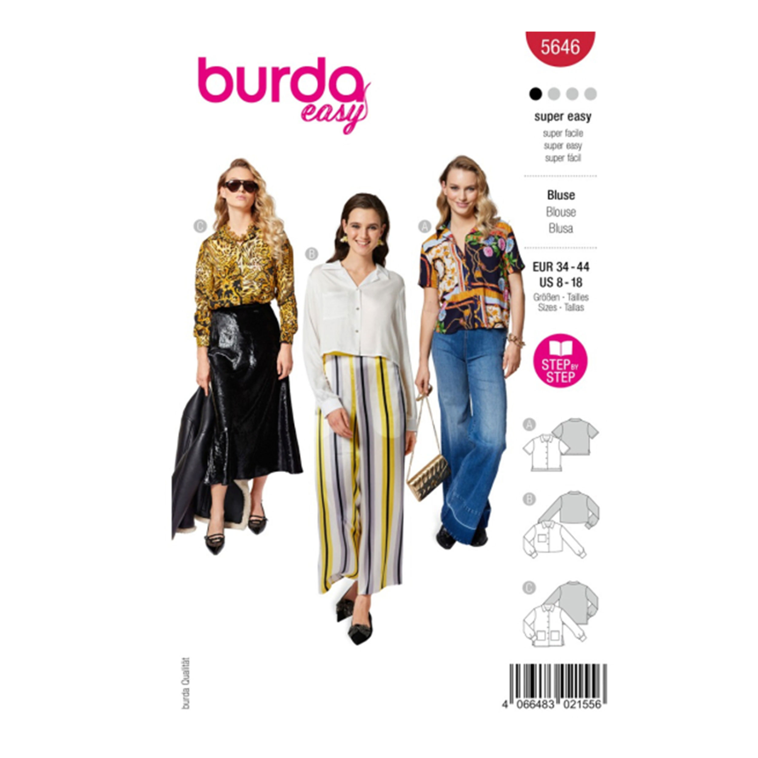 Burda Pattern Super Easy Blouse Image