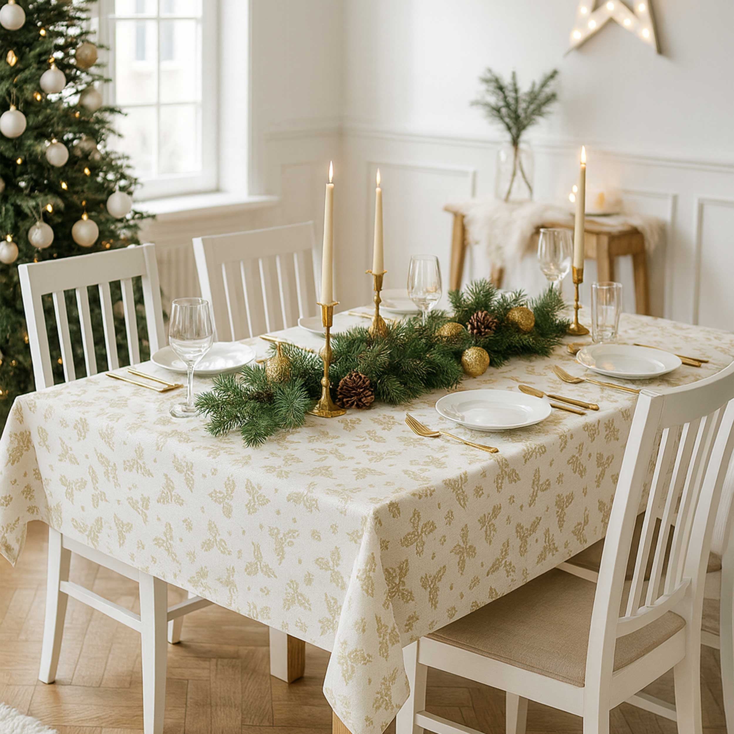 Christmas Jacquard Lurex Lurex Gold Image