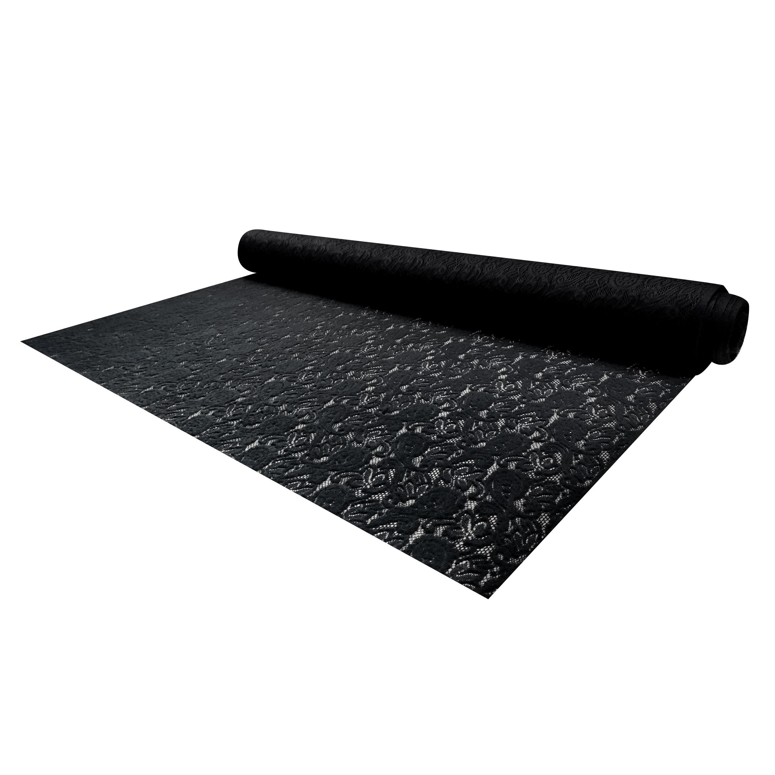 Mixed Wool Lace Black