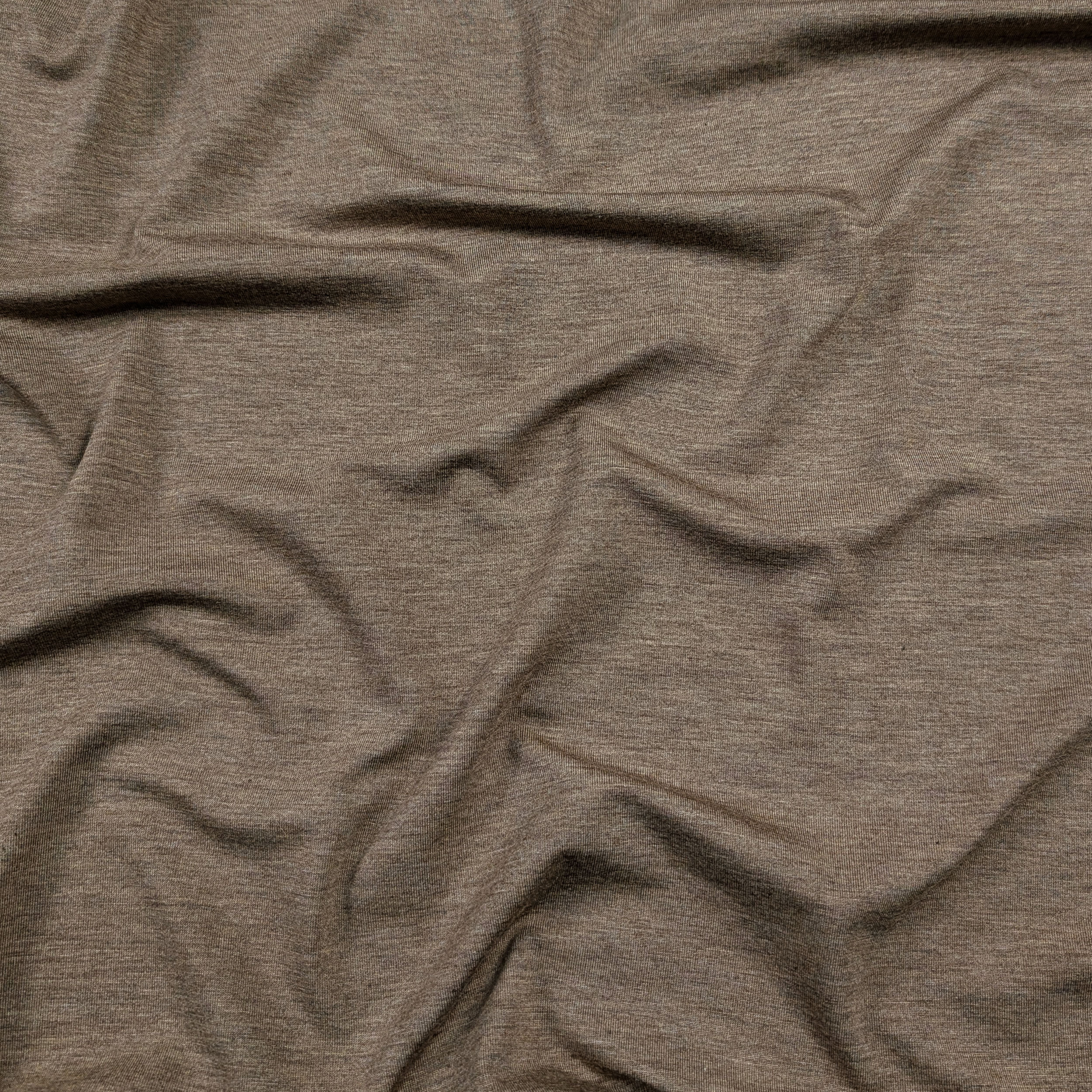 Beige Melange Warm Cotton Jersey Image