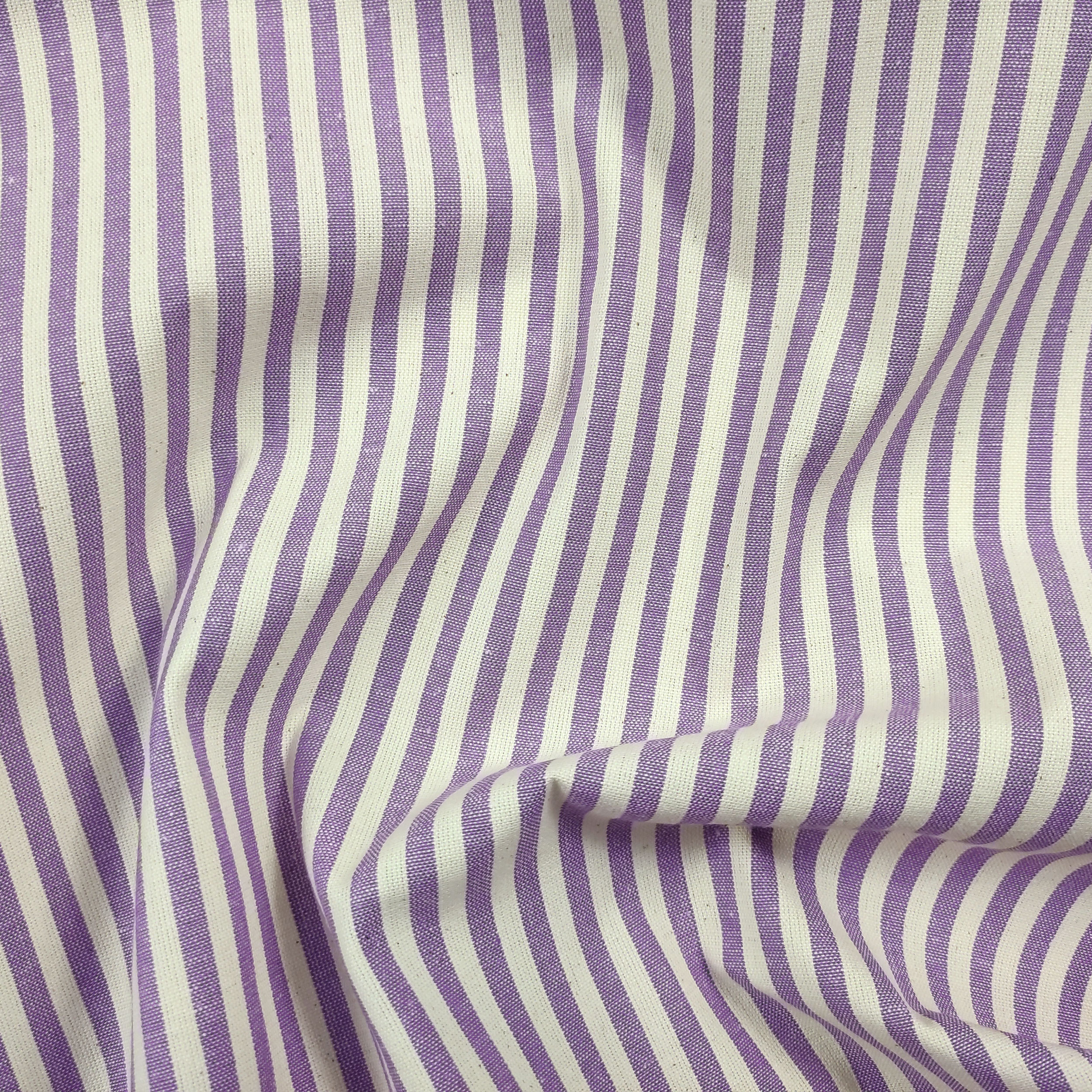 Pure Cotton Striped Tablecloth Fabric Image