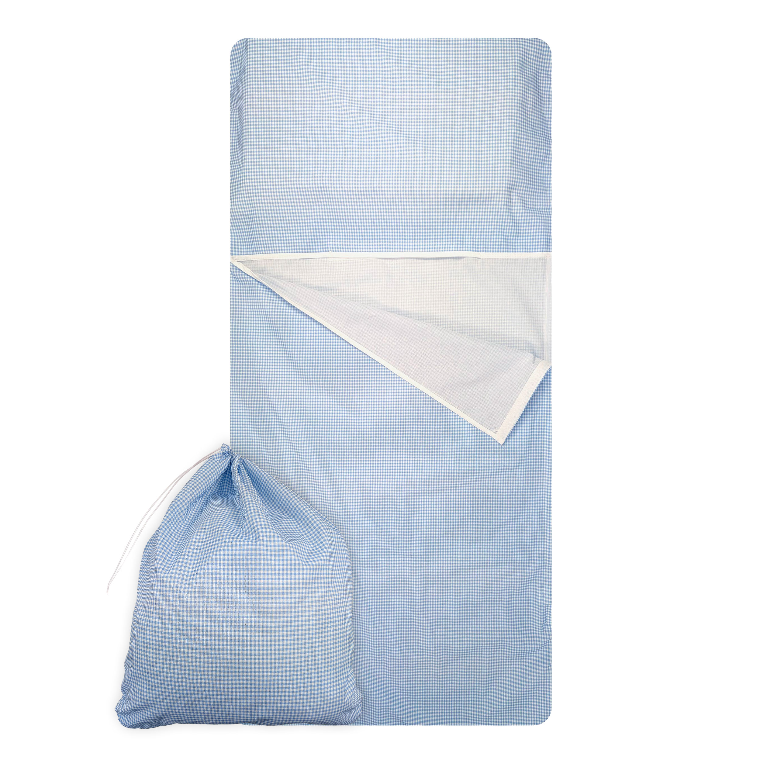 Sac de couchage d'été carré bleu clair Image
