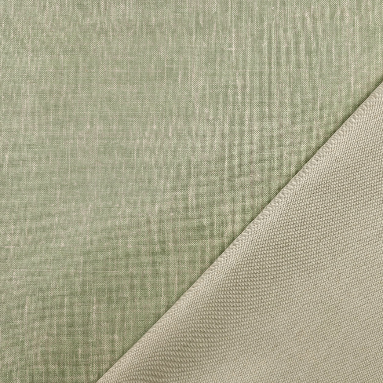 Green Linen Blend Resin Tablecloth Fabric Image