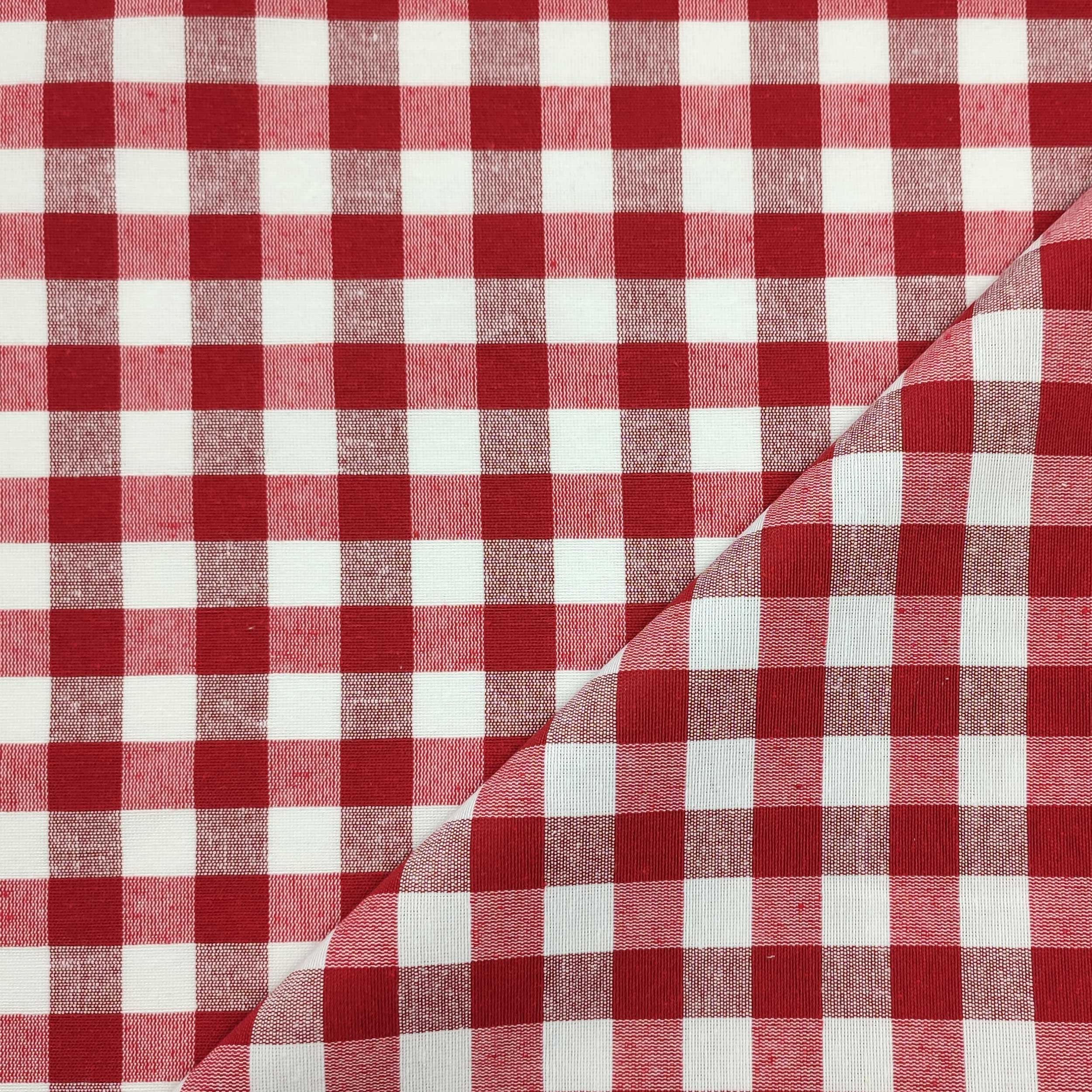 Yarn Dyed Tablecloth Fabric with Check Pattern Image
