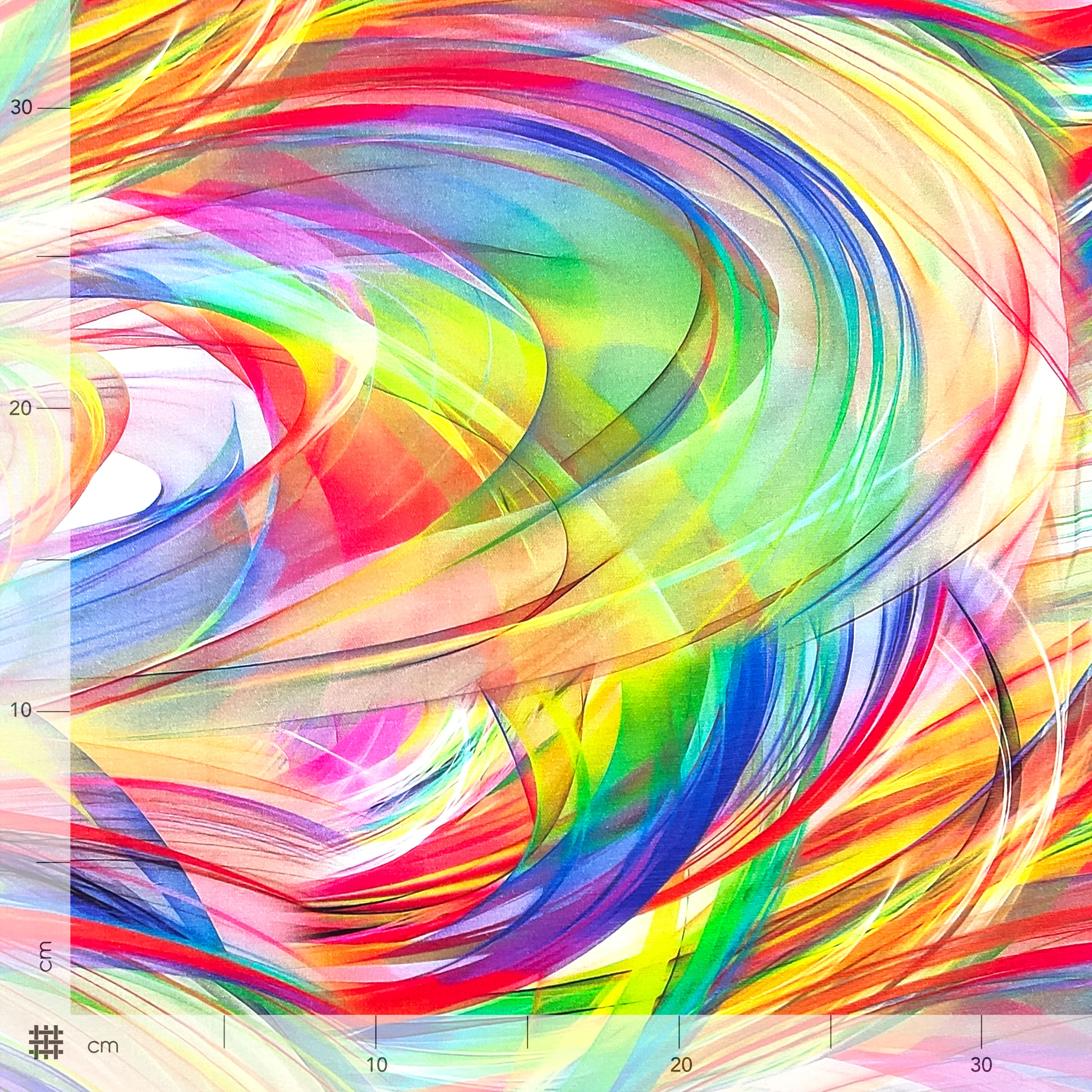 Mezcla de viscosa Abstract Rainbow Fantasy