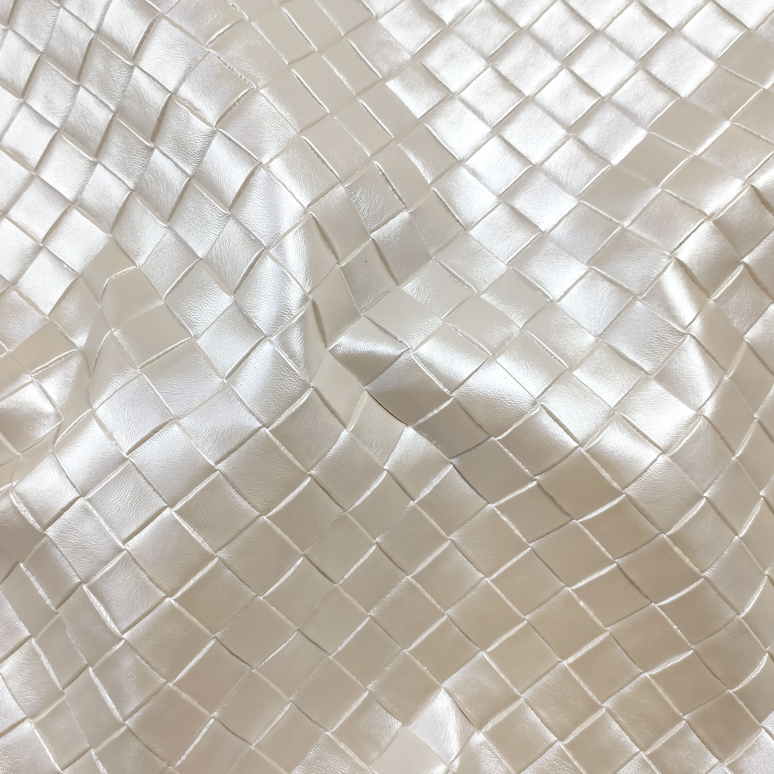 Basket Weave Upholstery Faux Leather Image