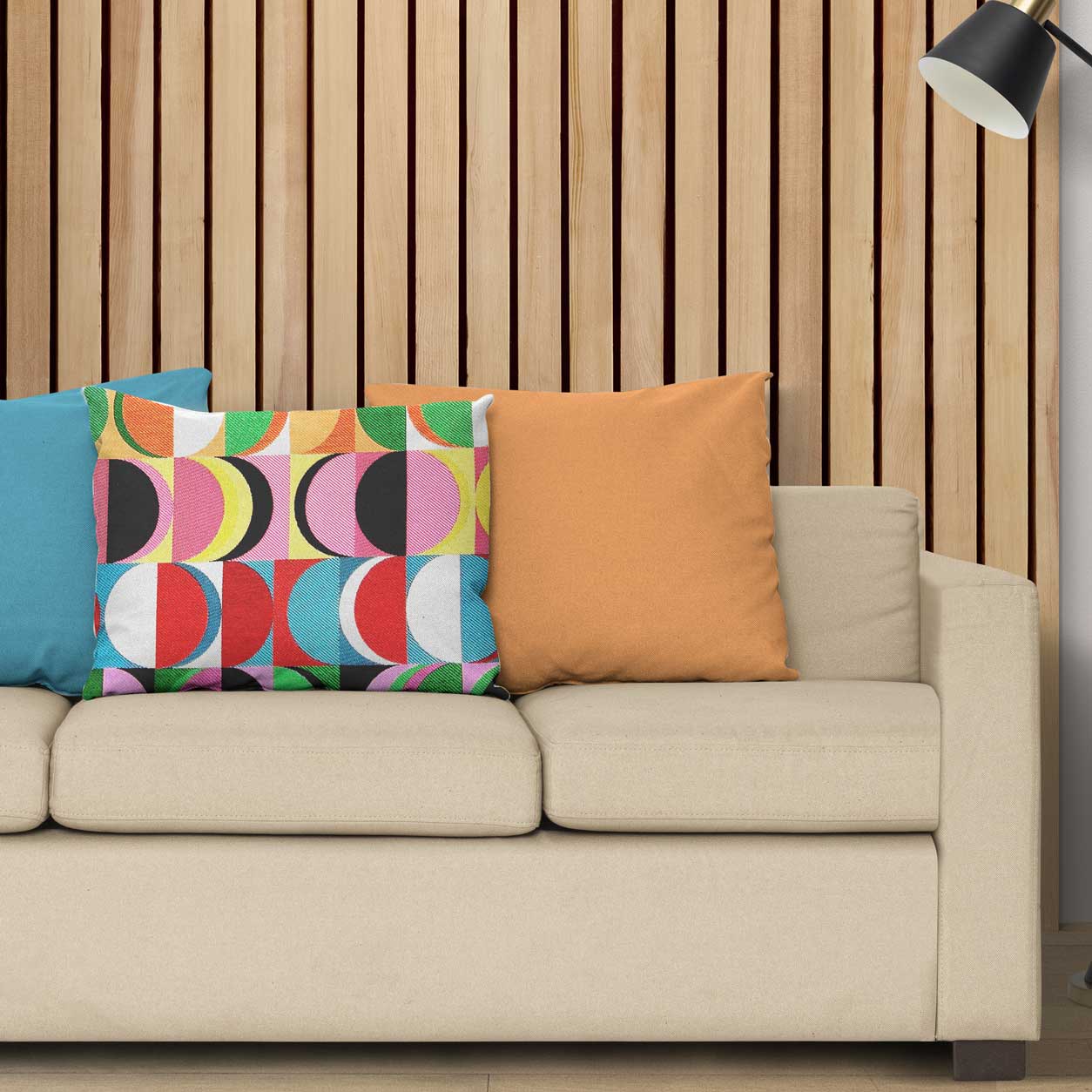 Tela Pop Art Gobelin con tonos fluorescentes