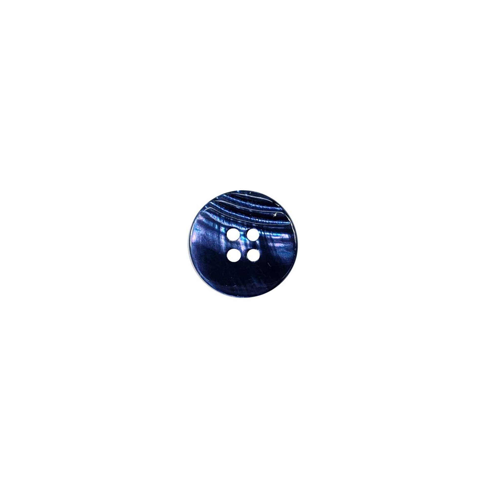 Mother-of-pearl button 4 holes Bluette Lin 24 Image