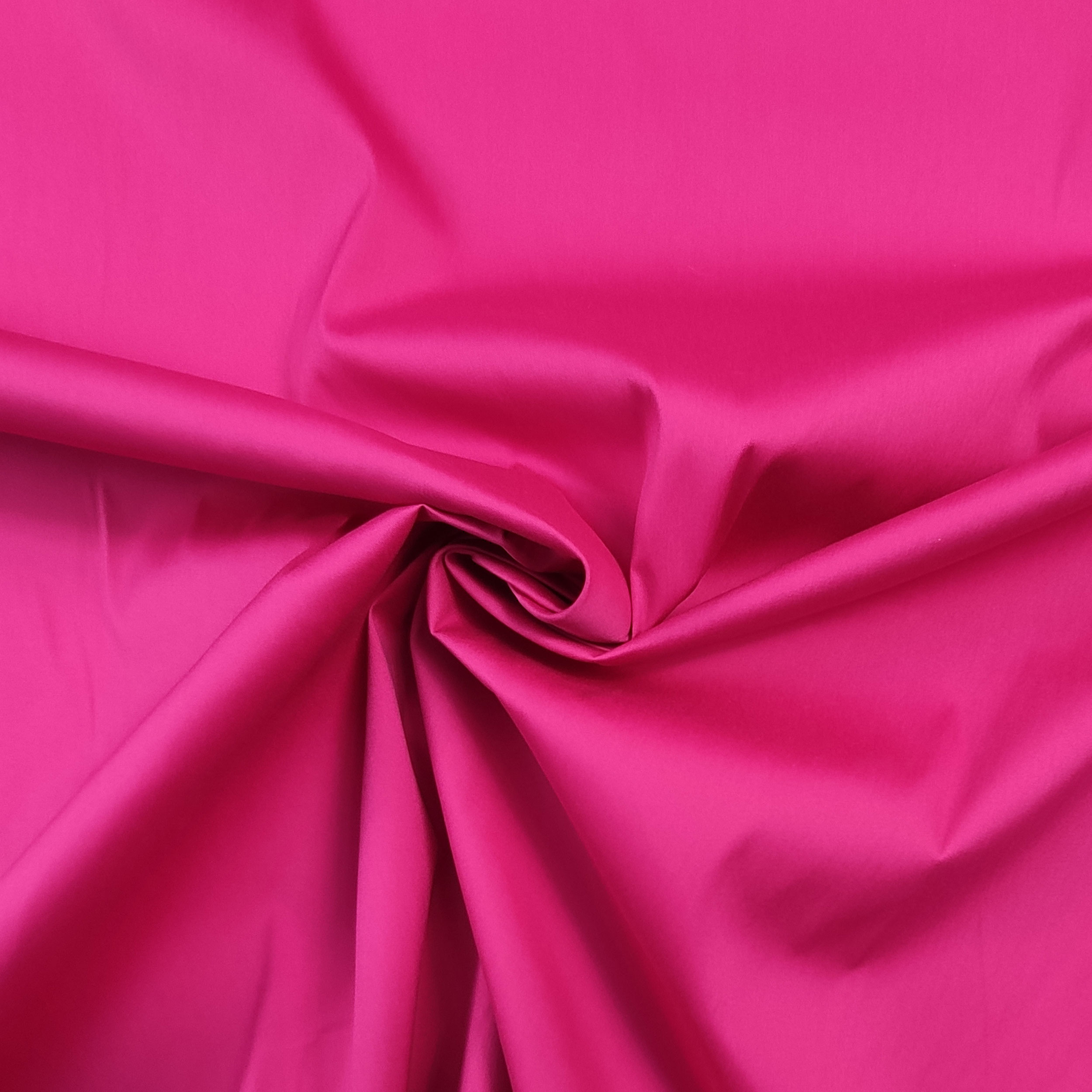 Stretch Baumwolle Satin Fuxia