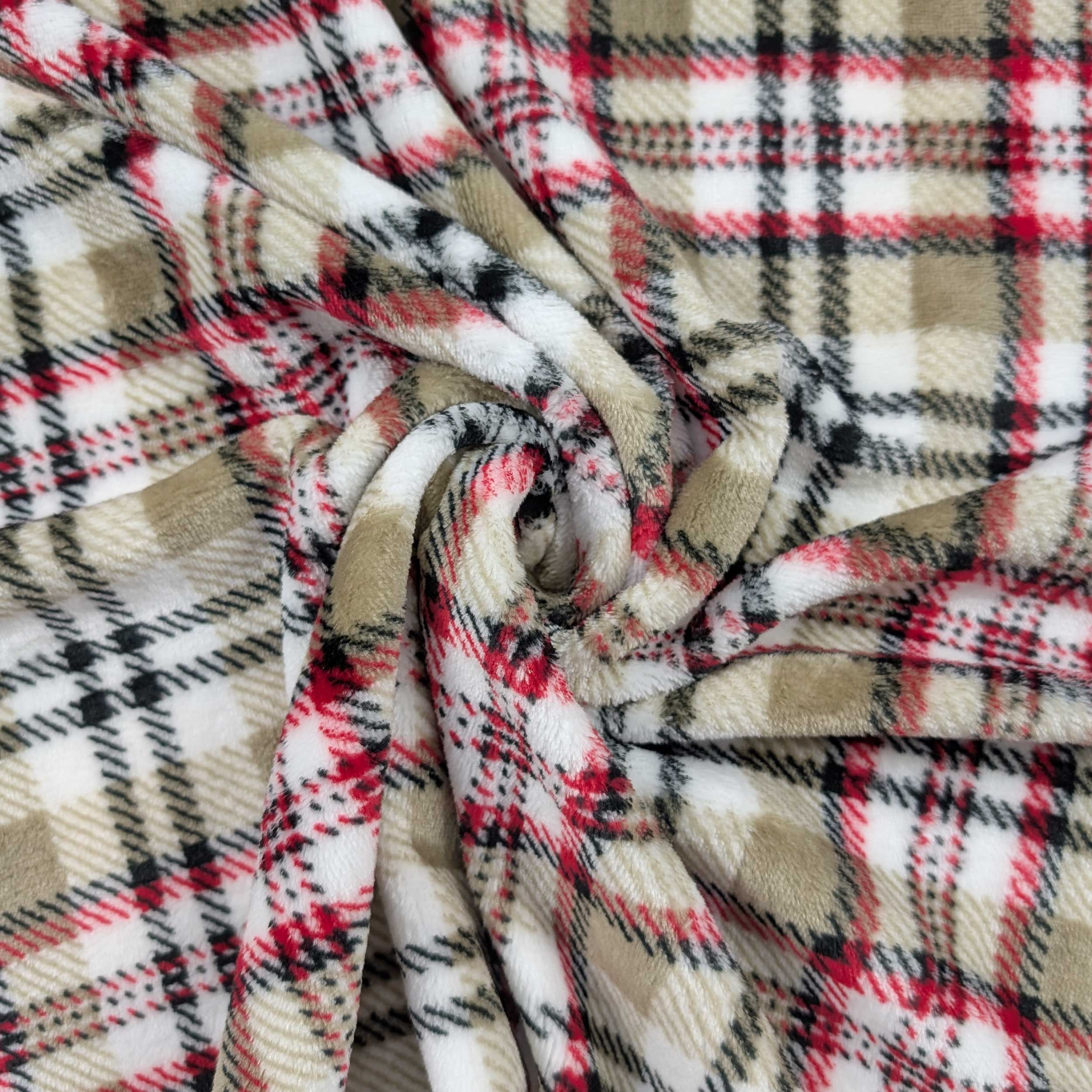 Tartan Cashmere Hand Fleece Light Tones Image