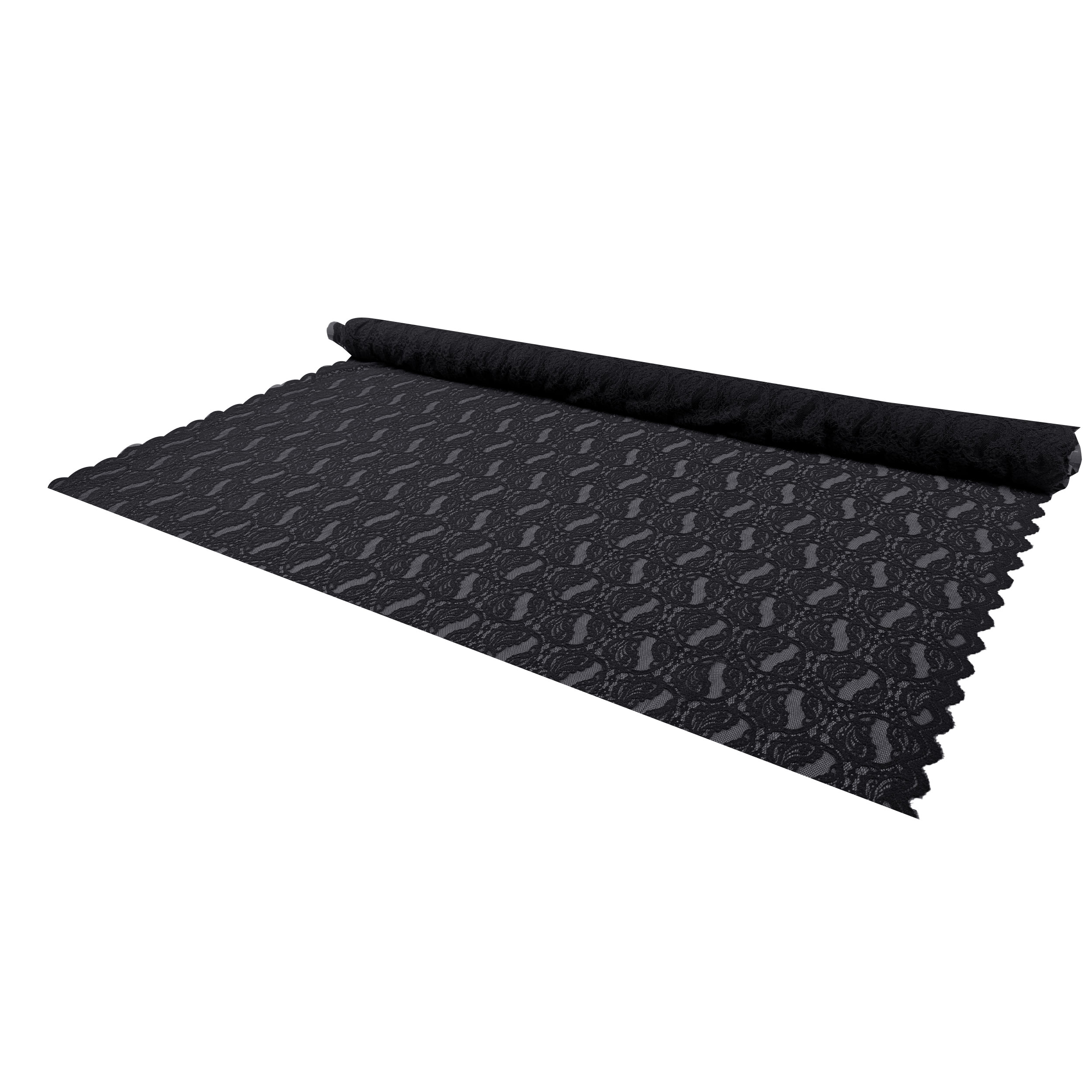Bi-elastic Double Edge Lace Black Image