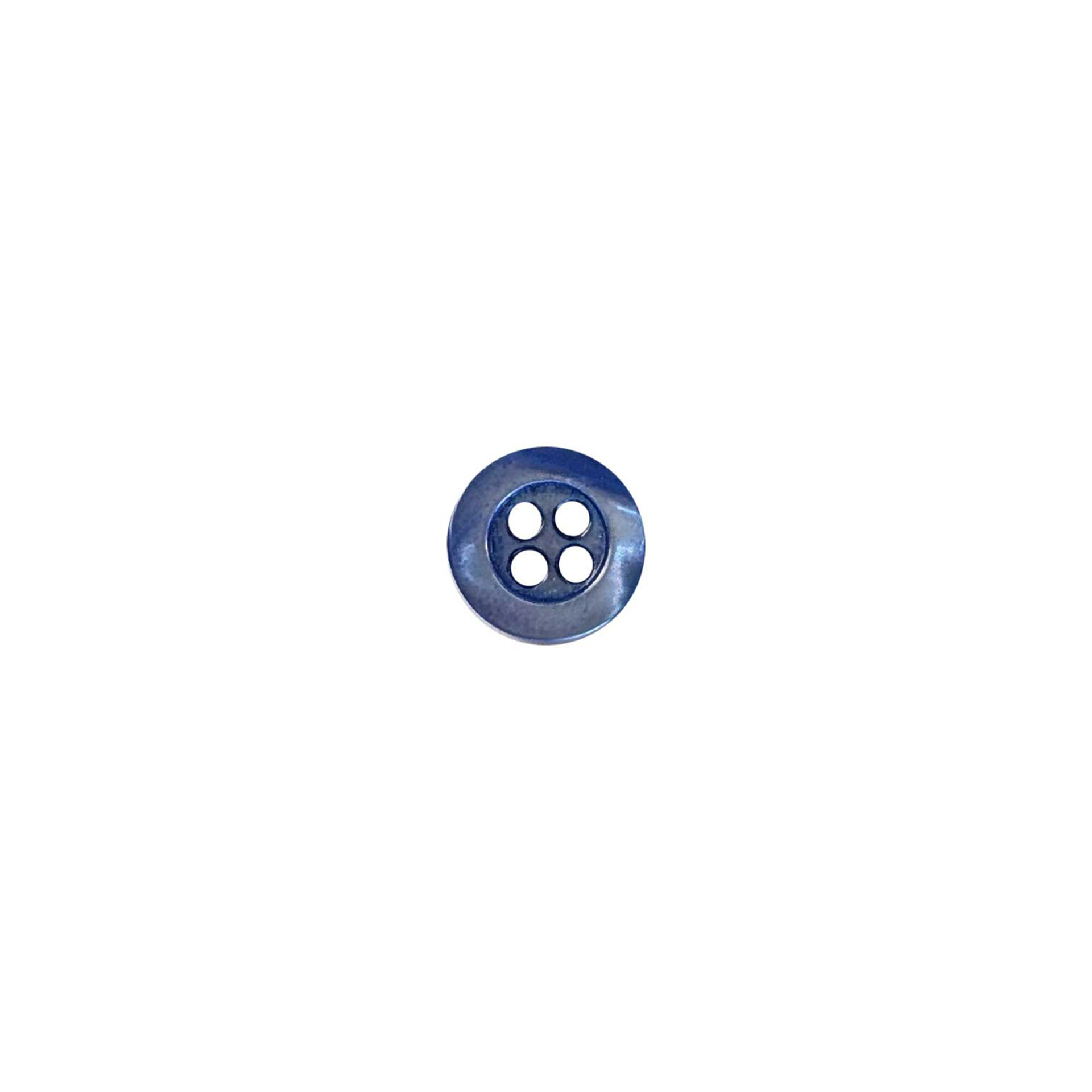 Mother-of-pearl button 4 holes Cerulean Image