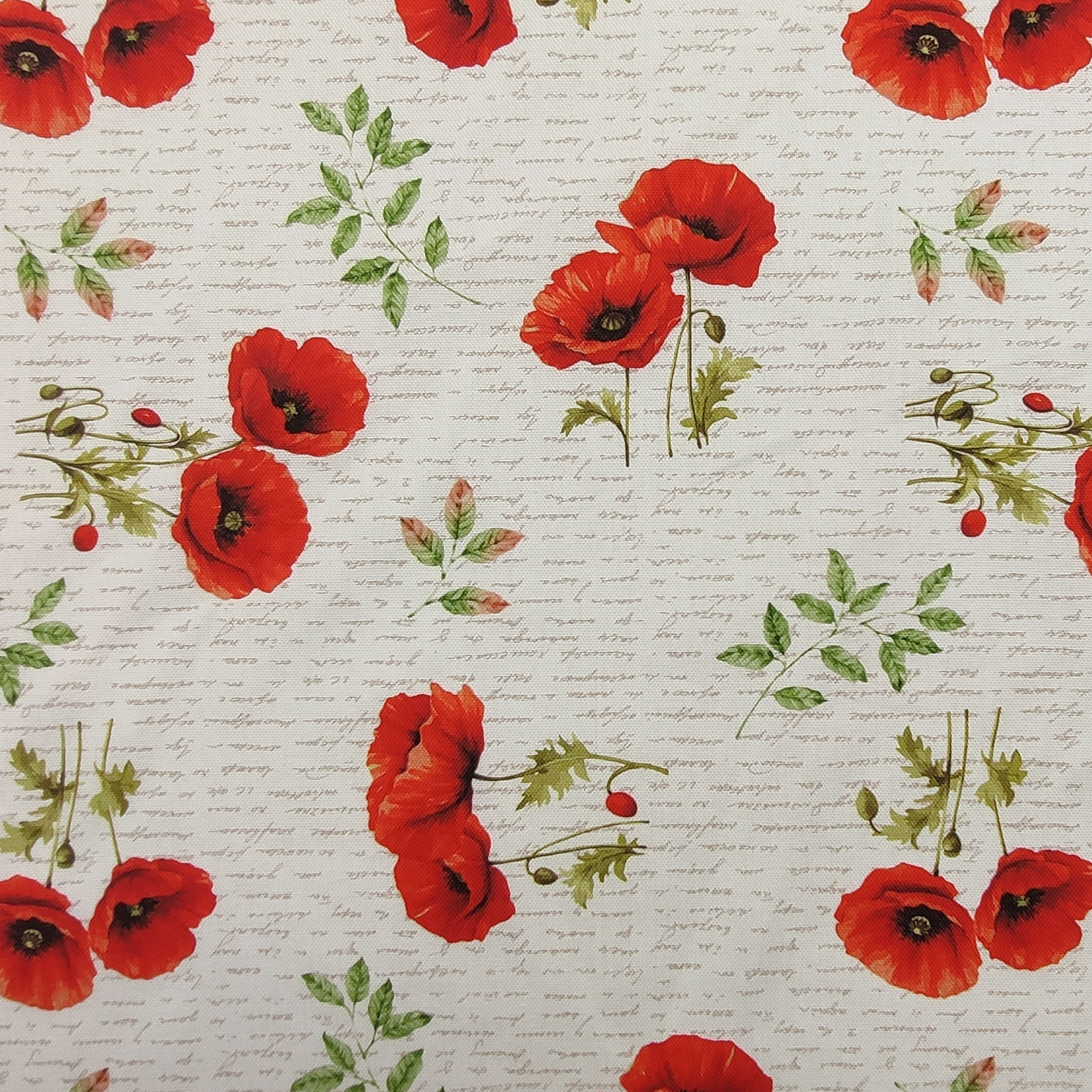 Baumwolle, Panama, Mohn und Schriften