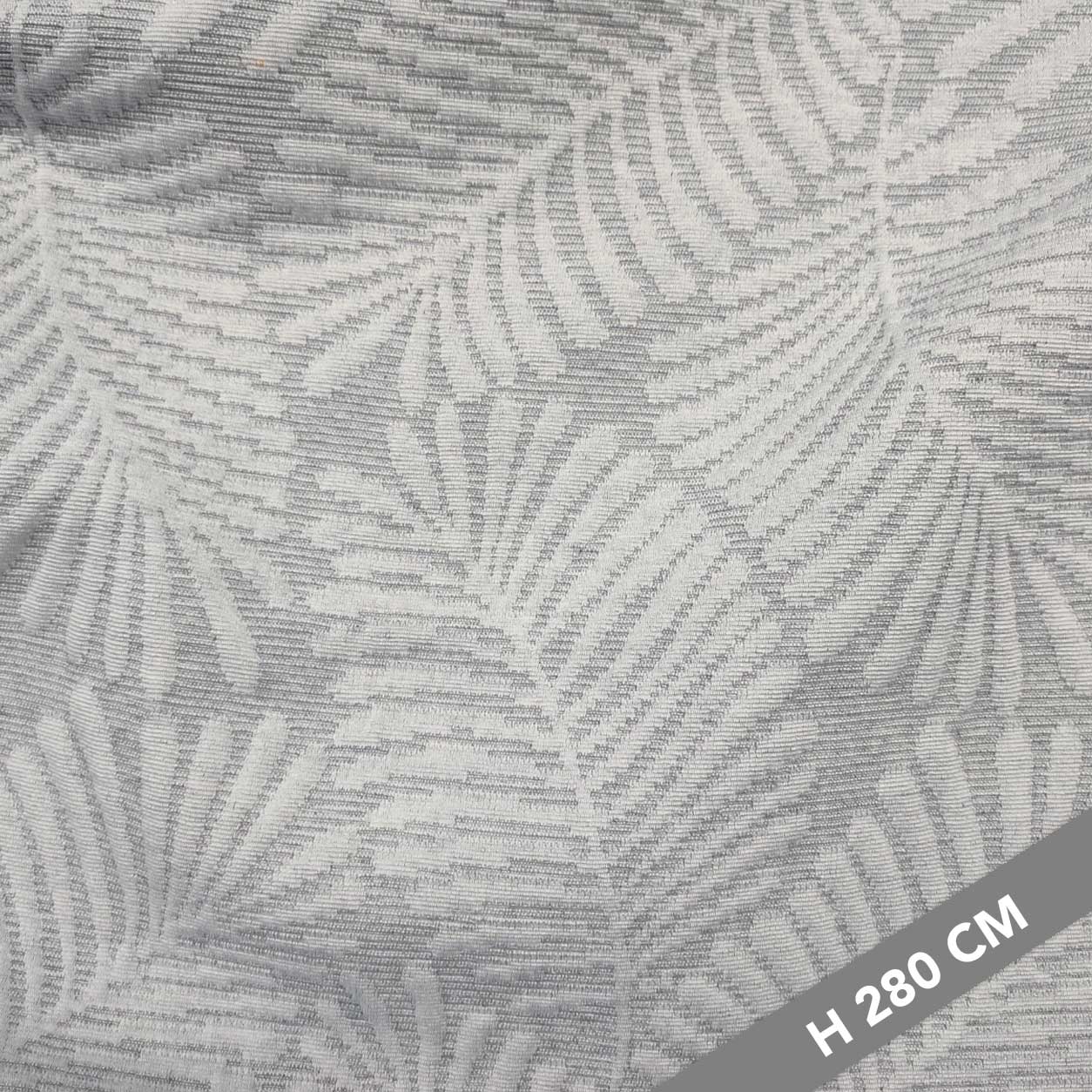 Jacquard Bedspread Matelassè Leaves Grey Image