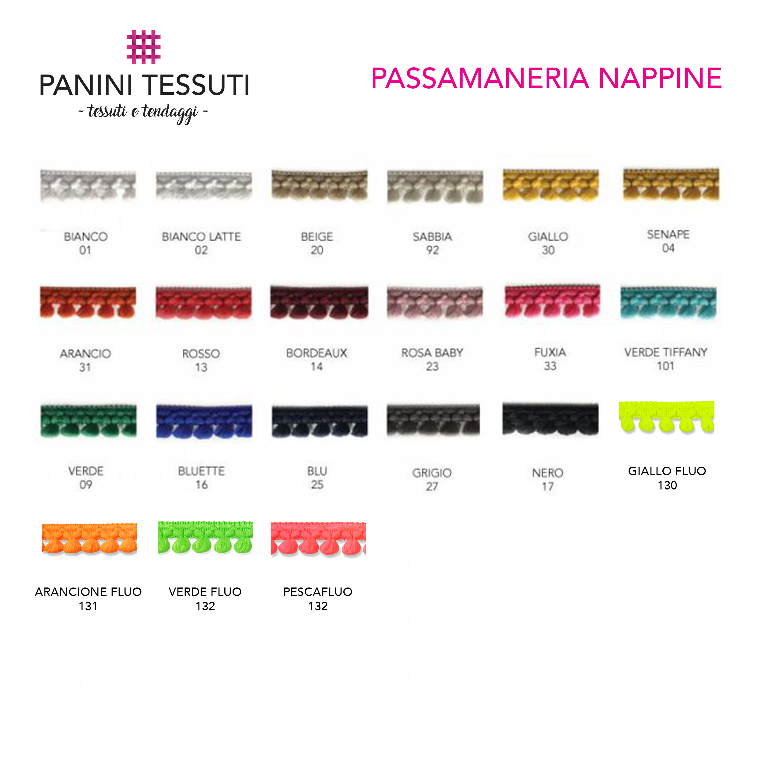 Borlas de pasamanería