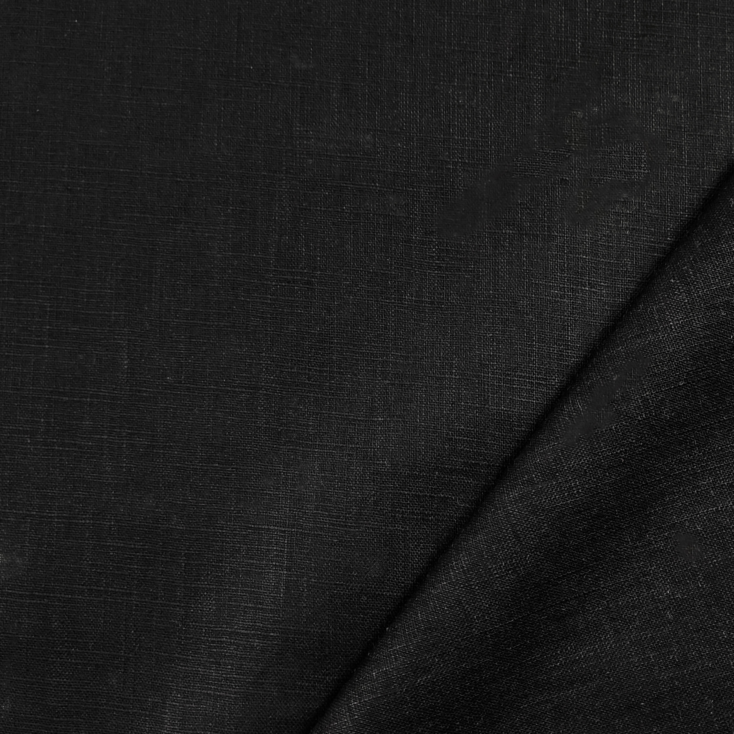 Reines Leinengewebe Schwarz