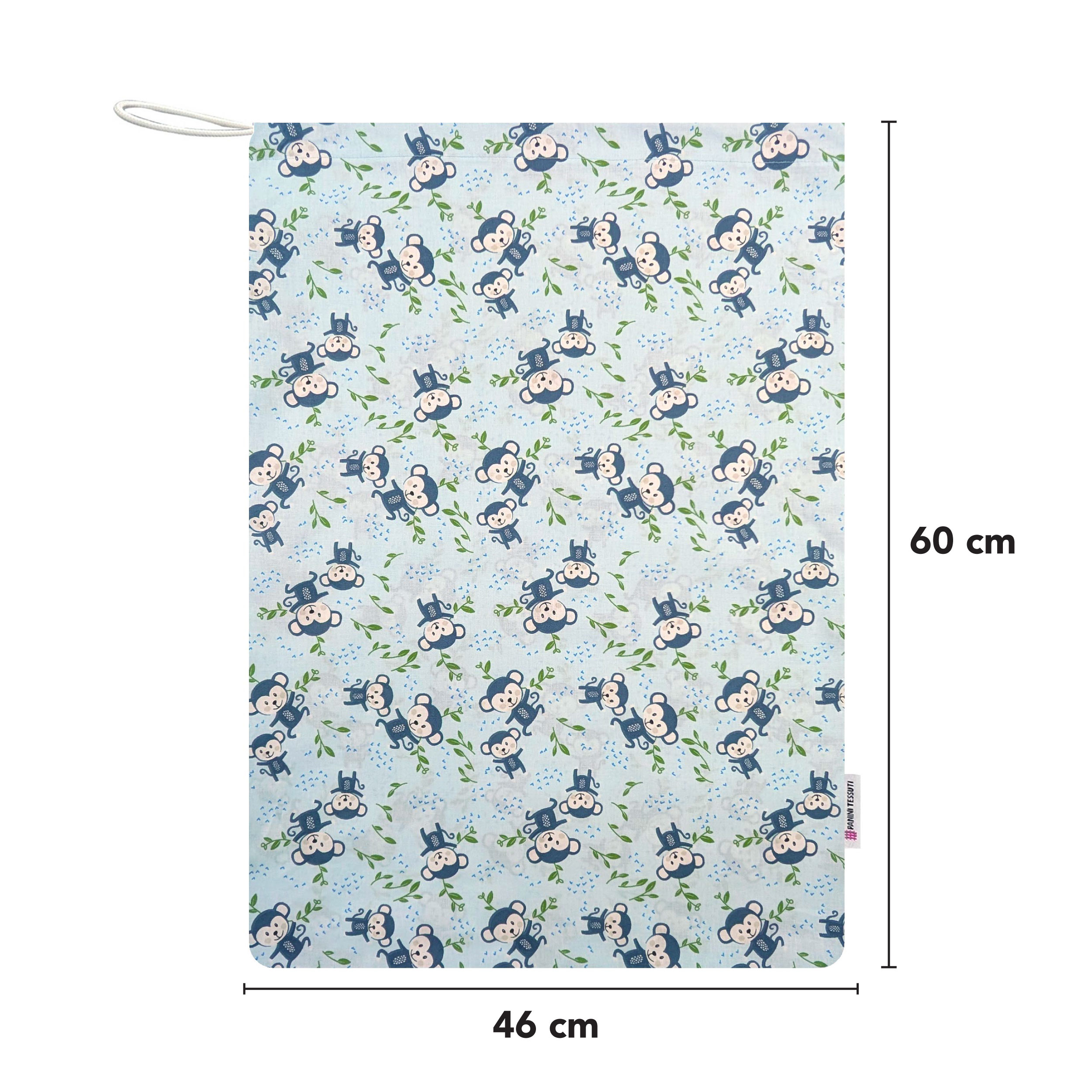 Blue Monkey Nursery Bag Image