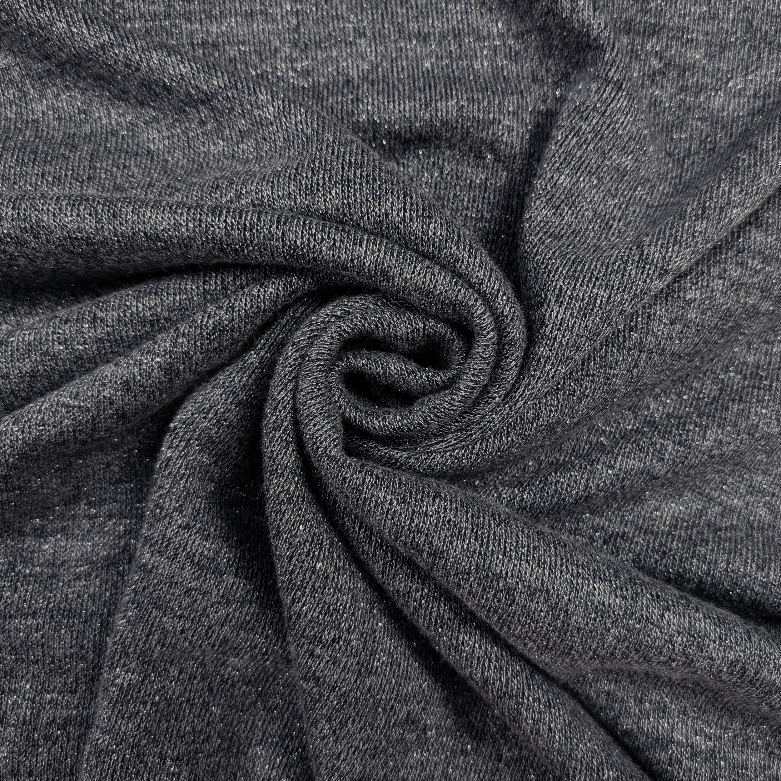 Dark Grey Lurex Silver Image