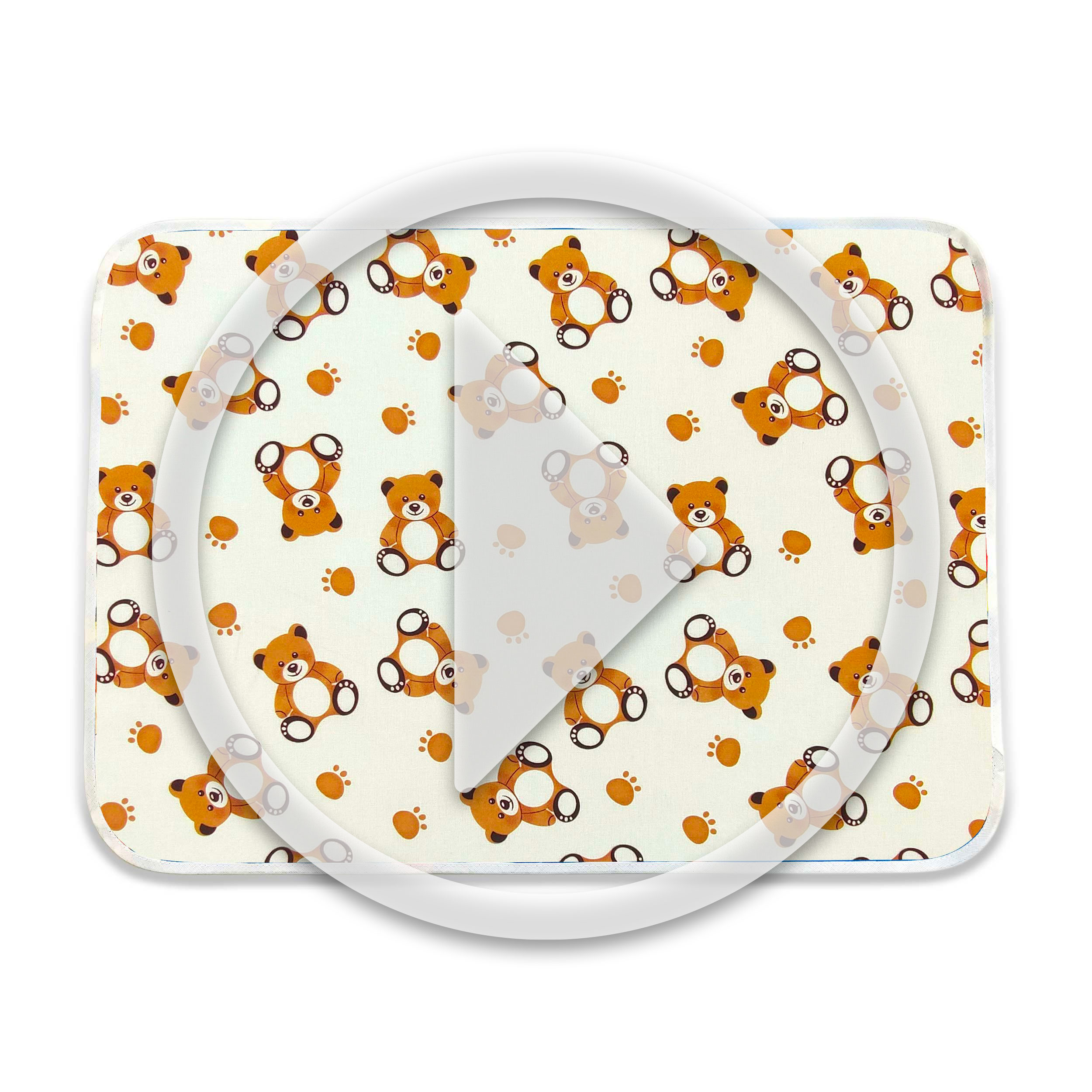 Placemat Bears White Background Image