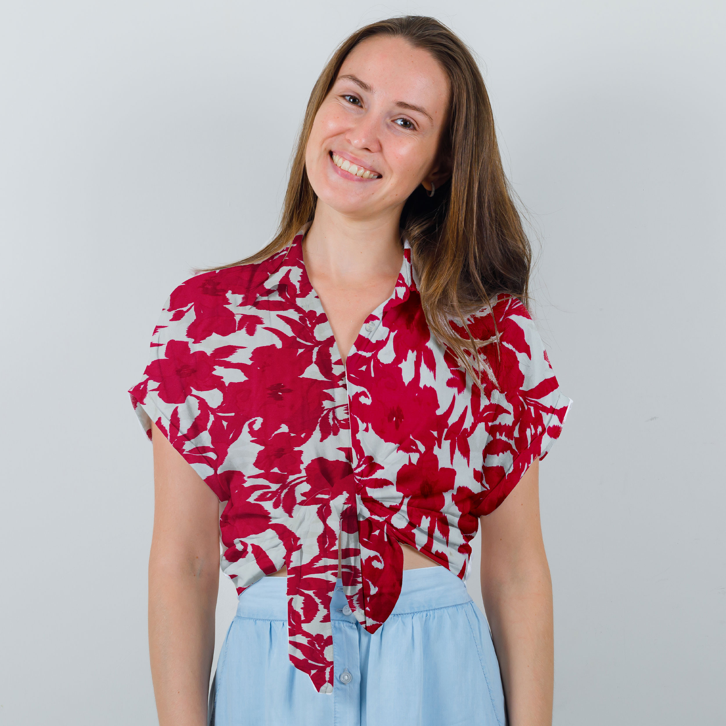 Viscosa Floral Fantasía Fuxia