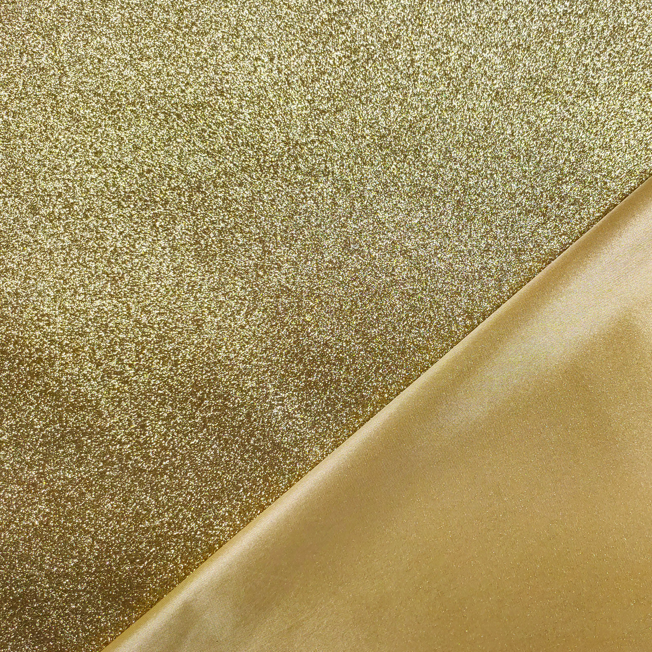 Satin pailleté or H 150 cm